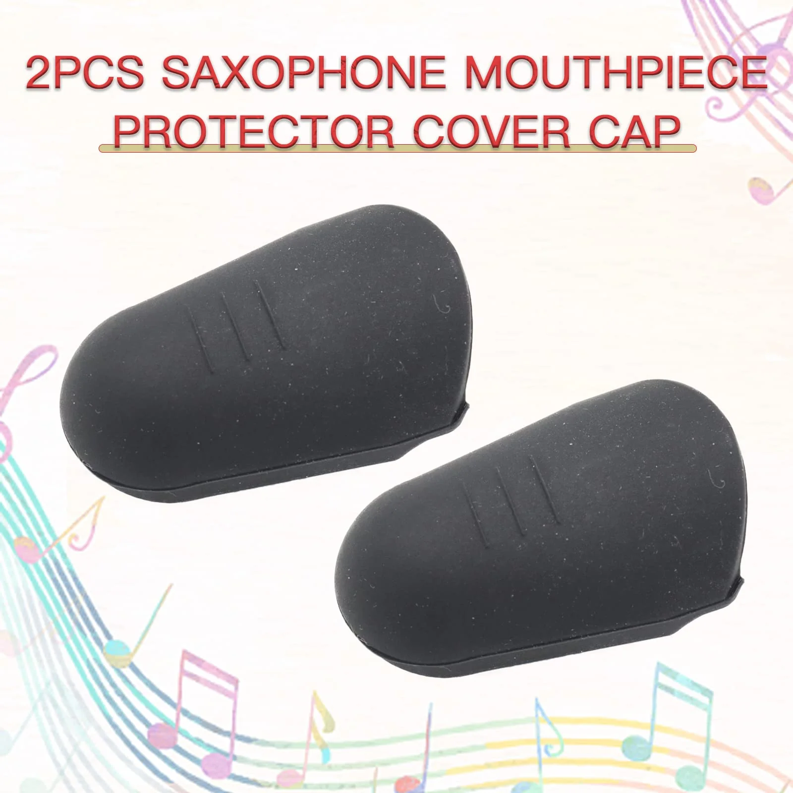 2pcs Saxophone Mouthpiece Protector Cover Cap, Rubber Clarinet Mouthpiece Cap, Mouthpiece Protective Cap for Alto Saxophone Tenor Sax Bass Clarinet, Preventing Dust and Protecting Reeds - Image 4