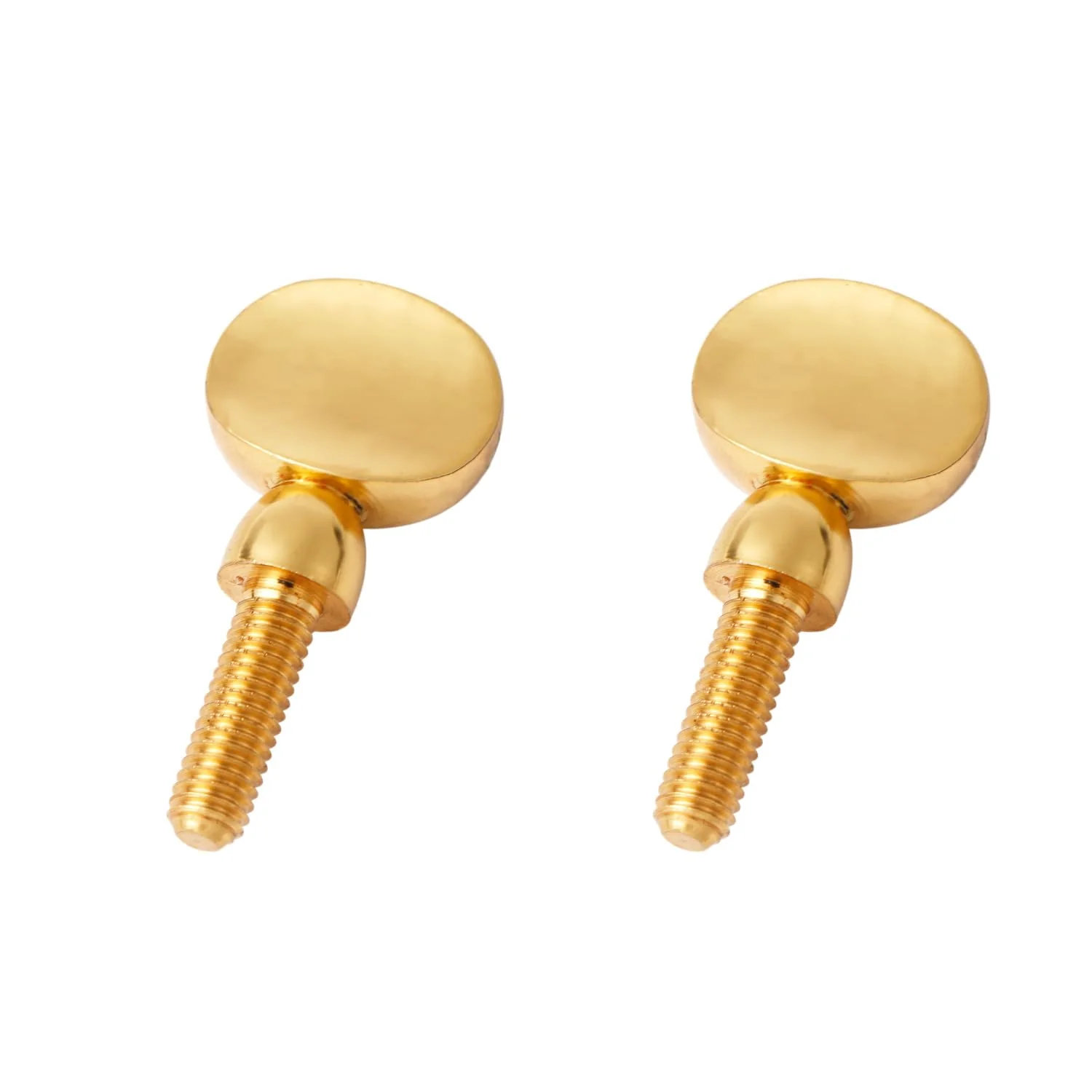2pcs Saxophone Neck Screws, Heavy Golden Sax Neck Screw Brass Tightening Attach Sax Screw Tightener for Soprano Alto Tenor, Neck Parts Replacement Instrument Accessory
