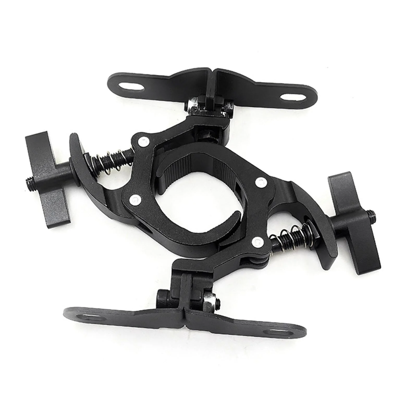 2Pcs Stage Light Clamps, Adjustable Stage Hook Clamp, Theatre Heavy Duty Clamp Stage Light Clamp, Anti-skid Rotation Lighting Fixture Truss Clamp for Spots Lights Stage, Style A Black - Image 2