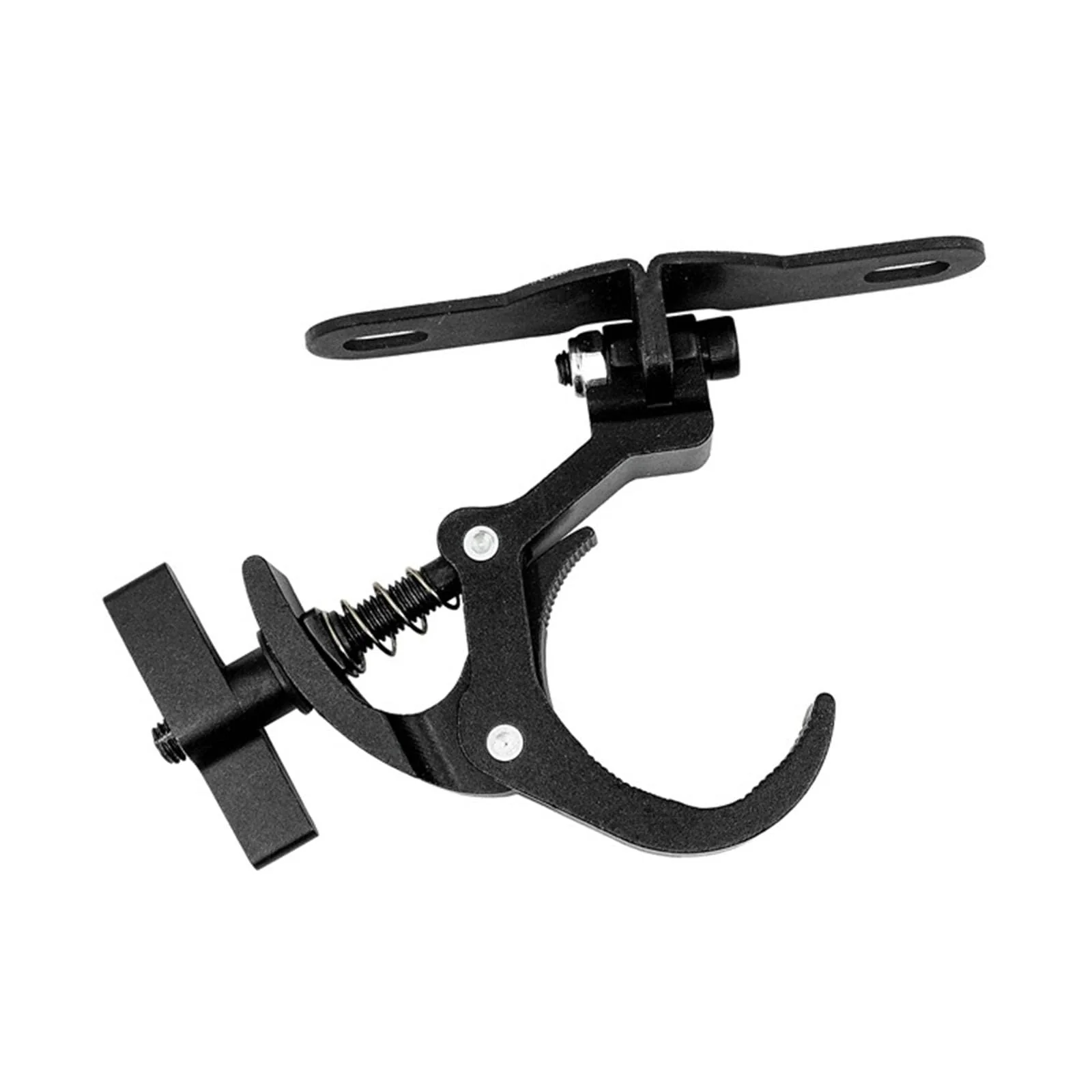 2Pcs Stage Light Clamps, Adjustable Stage Hook Clamp, Theatre Heavy Duty Clamp Stage Light Clamp, Anti-skid Rotation Lighting Fixture Truss Clamp for Spots Lights Stage, Style A Black - Image 4