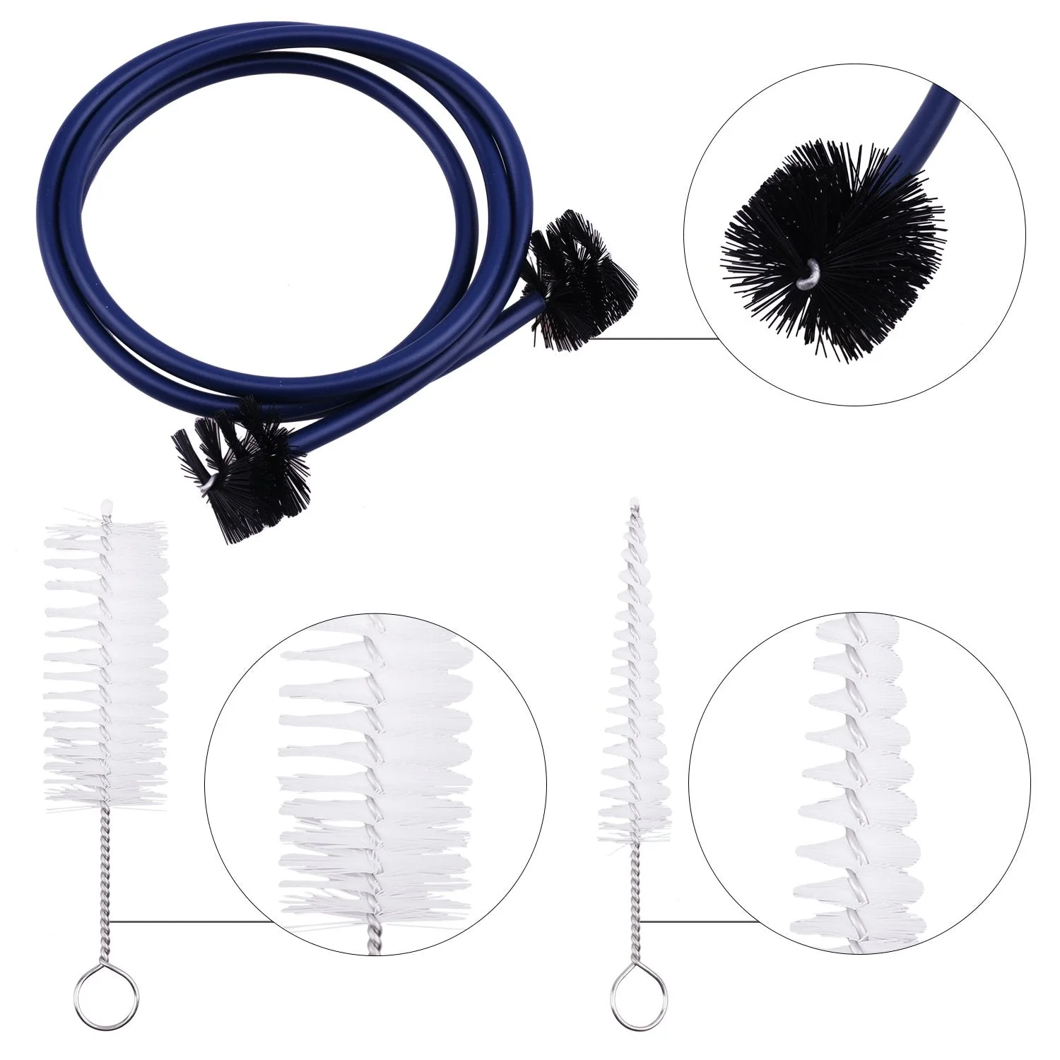 2PCS Trumpet Cleaning Care Kit Mouthpiece Brush Valve Flexible Brush Set for Trumpet Mouthpiece - Image 3