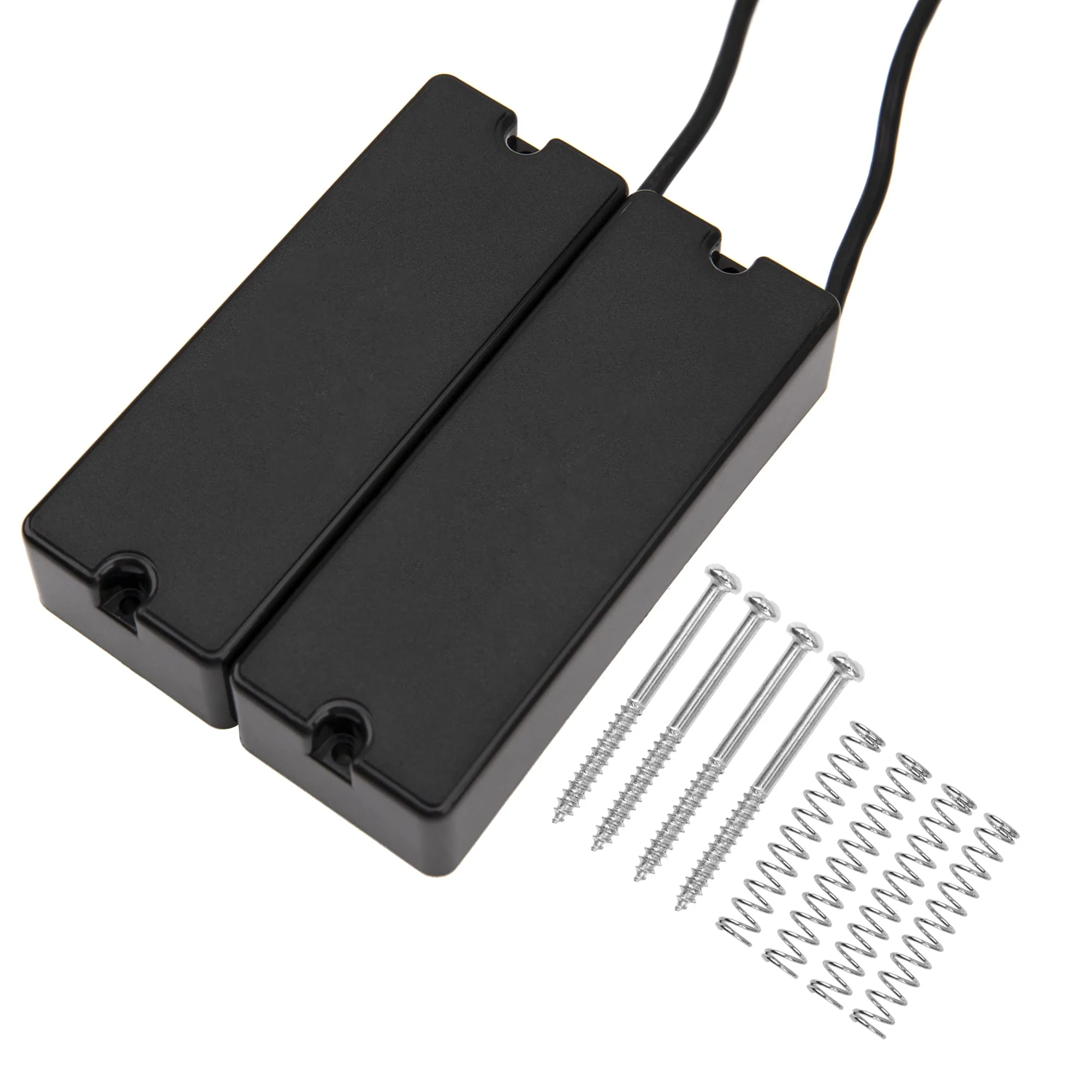2Pcs Yootones 5-String Bass Pickups Replacement Compatible with Bass Guitar Replacement(Black) - Image 2