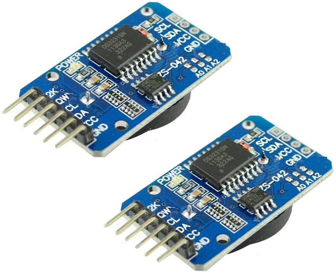 2xpcs DS3231 AT24C32 IIC Module Precision Clock for Arduino | 2xpcs I2C Module Tiny DS3231 AT24C32 Precision Real Time Clock Module for Arduino
