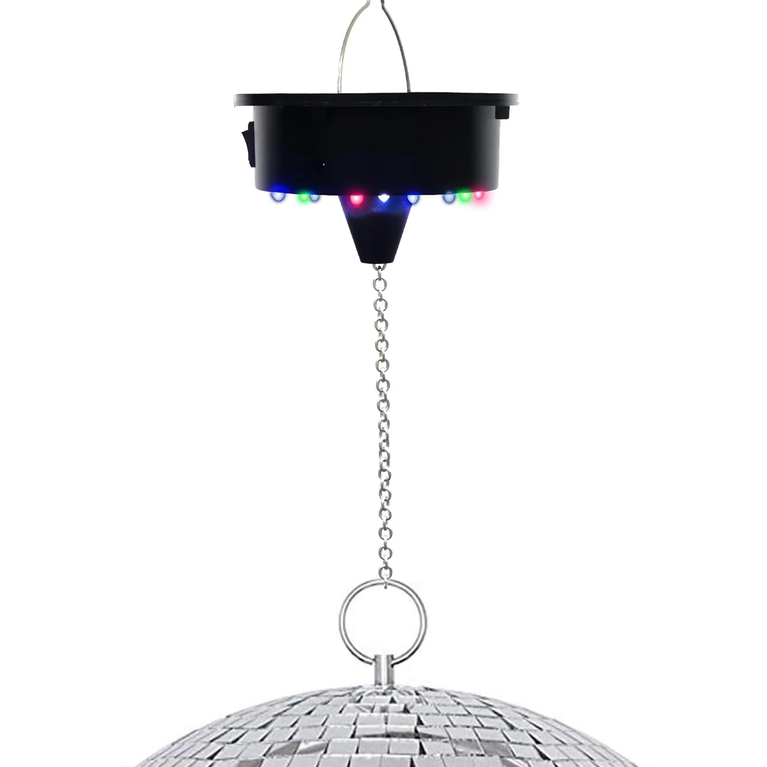 3-15RPM Disco Ball Motor Light,Adjustable Speed Disco Ball Spinner can Hang 4 6 8 12 16in Mirror Balls,Perfect for Christmas,DJ,Birthday Party Decor Disco Motor Light