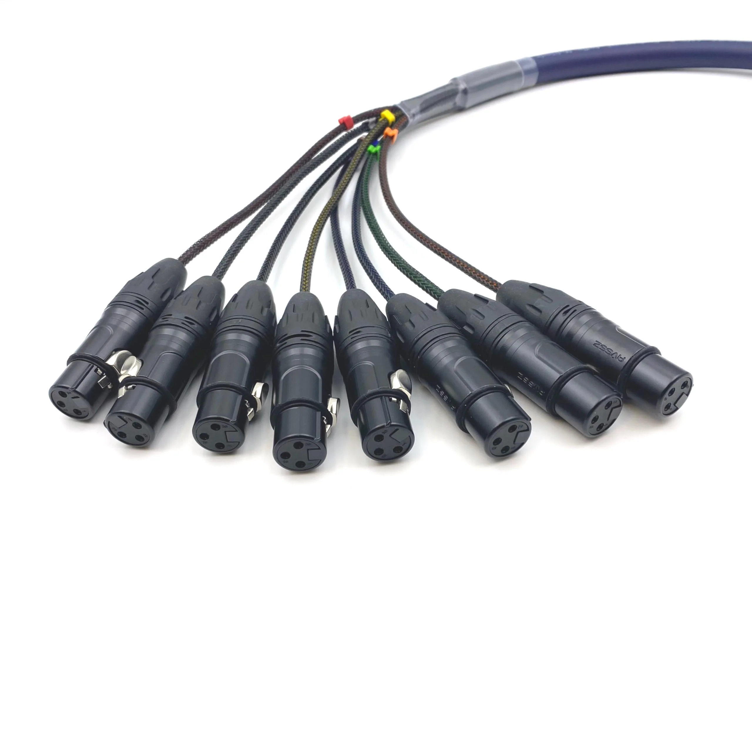 3.28ft DB25 to XLR Female Snake Cable, DB25 Male to 8 Channel XLR 3Pin Female Balanced Snake Cable D-Sub SnakeCable Patch Bay Interface Modular Wire 1 Meter 3.28FT - Image 2