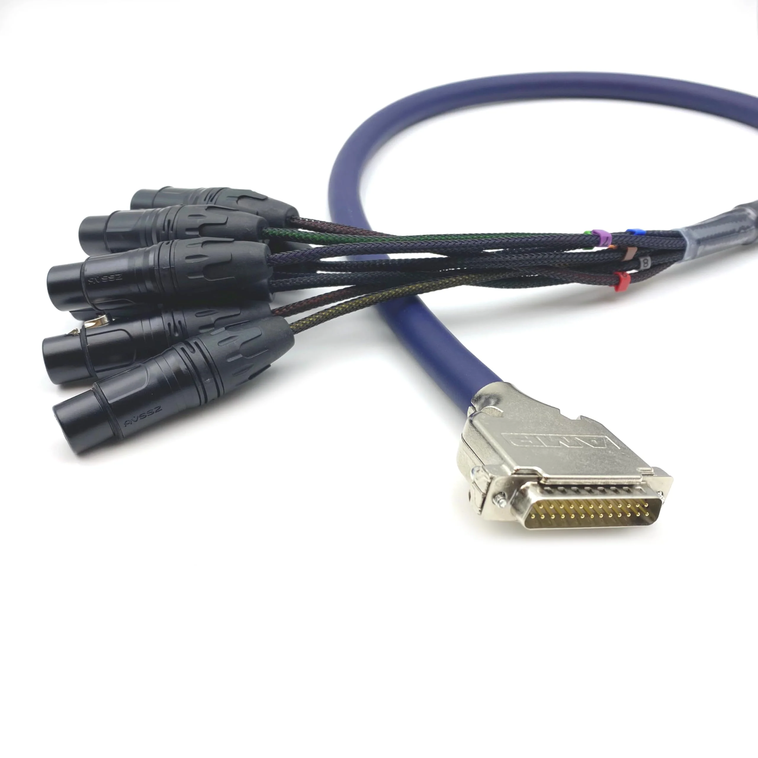 3.28ft DB25 to XLR Female Snake Cable, DB25 Male to 8 Channel XLR 3Pin Female Balanced Snake Cable D-Sub SnakeCable Patch Bay Interface Modular Wire 1 Meter 3.28FT - Image 7