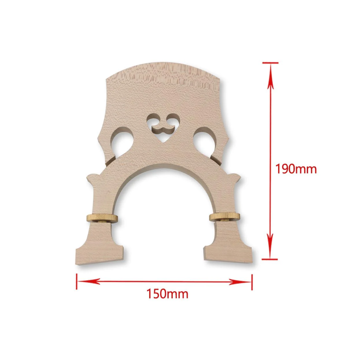 3/4 Upright Double Bass Bridge Bass Double Bass Accessory Upright Bass Parts (Maple Adjustable) Maple Adjustable - Image 2
