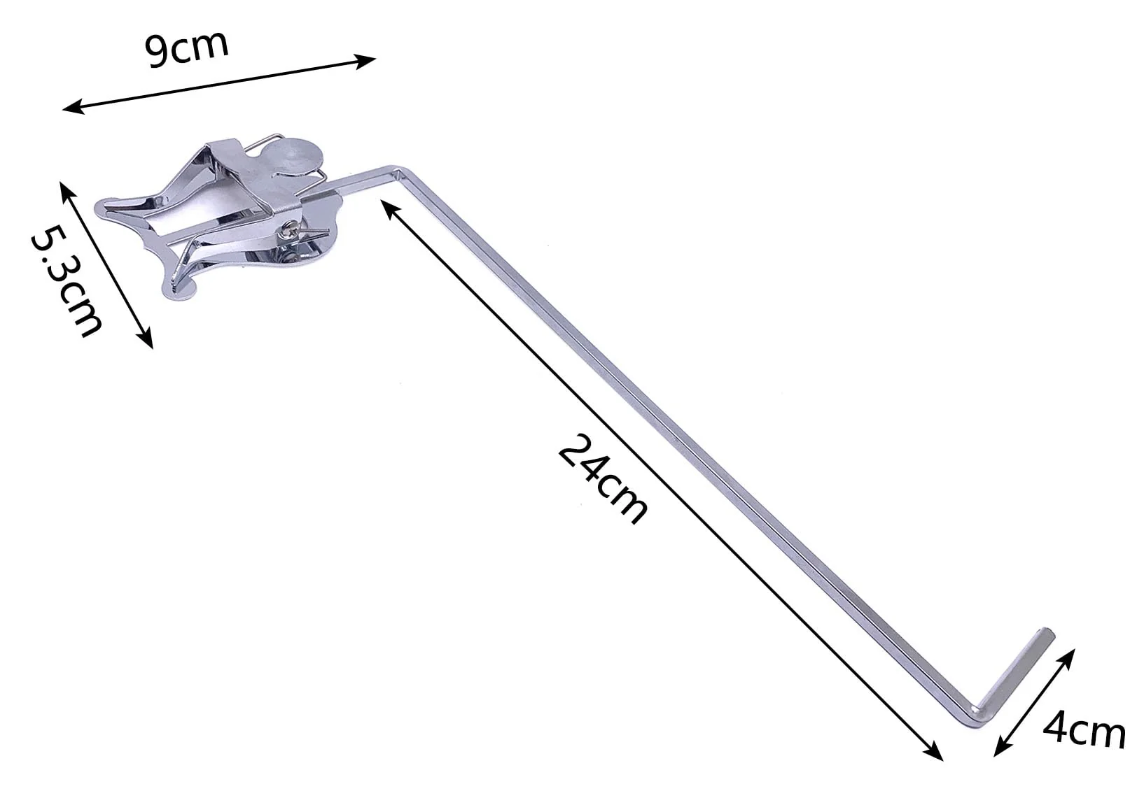 3/4 Vertical Keys Euphonium Marching Clamp-on Lyre Metal Plating Sheet Music Clip 11Inch Length - Image 3