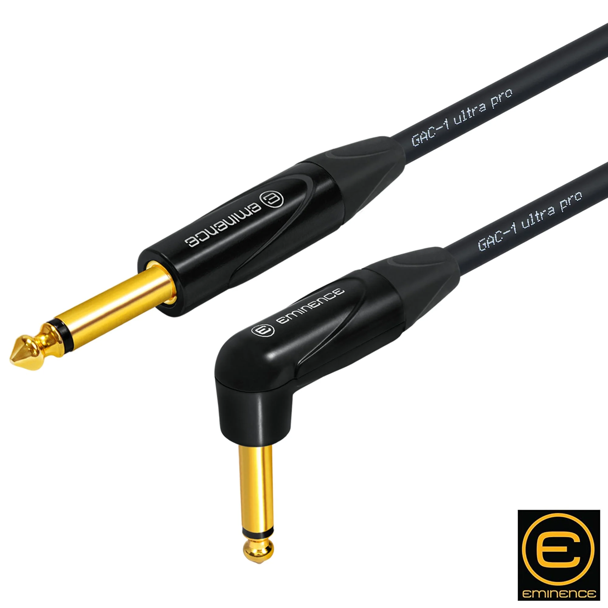 3 Foot - Gotham GAC-1 Ultra Pro - Premium, Low-Capacitance Guitar Bass Instrument Cable - with Straight to Angled 1/4 Inch Eminence Gold Plated Connectors - Image 5