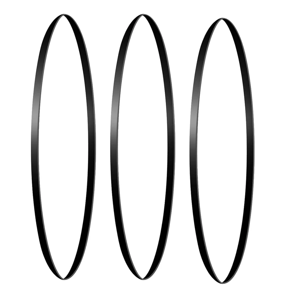 3 Pieces Turntable Belt Different Specifications Machine Recorder Rubber Belt for Repair Replacement Maintenance Most Kinds of Belt-Driven Turntables, 172MM