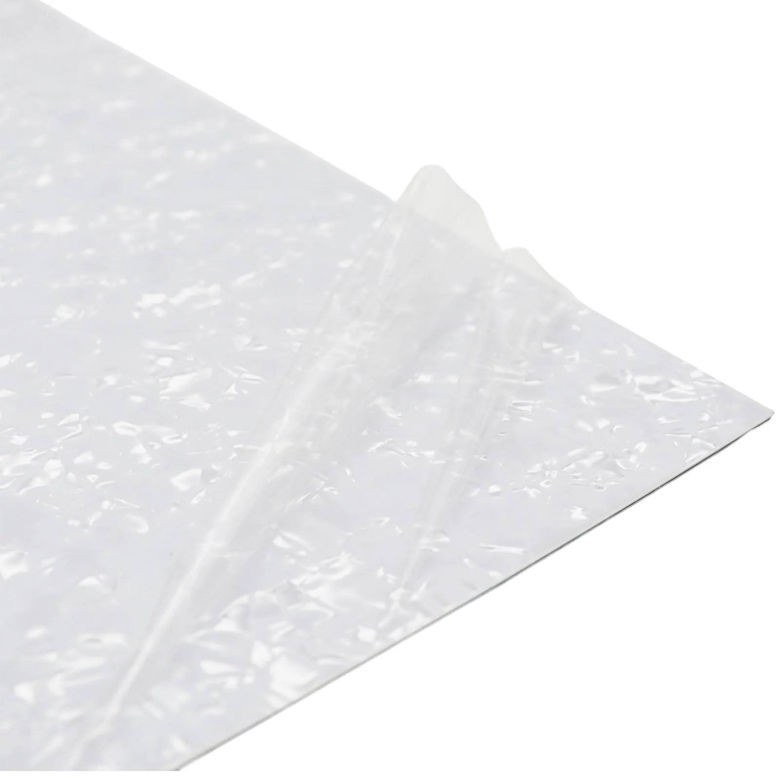 3-Ply 9.5x12 Inch Guitar and Bass Material Blank Pick Guard Scratch Plate Sheet for Jazz Precision Bass Blank Strat Tele Electric Guitar Scratch Plate Material DIY Replacement Backplate(White pearl) White pearl - Image 3