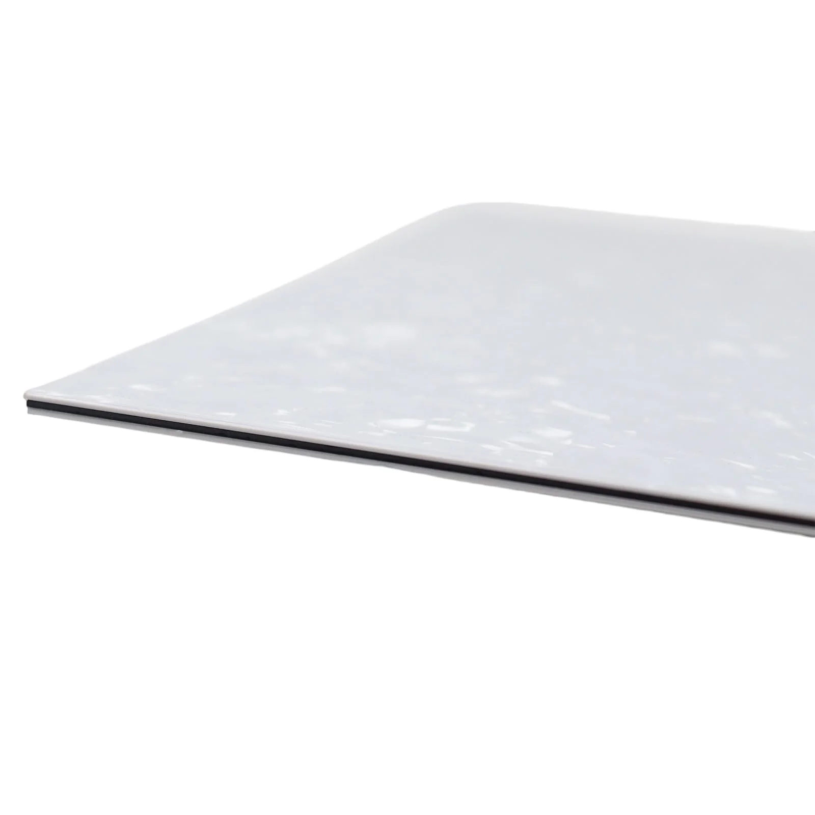 3-Ply 9.5x12 Inch Guitar and Bass Material Blank Pick Guard Scratch Plate Sheet for Jazz Precision Bass Blank Strat Tele Electric Guitar Scratch Plate Material DIY Replacement Backplate(White pearl) White pearl - Image 4
