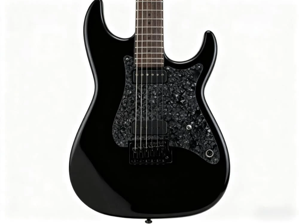 3-Ply Guitar Pickguard 24x31DIY Material Blank Pick Guard Scratch Plate Sheet for Strat Tele Electric Guitar Jazz Precision Bass (Black Pearl) Black Pearl - Image 7
