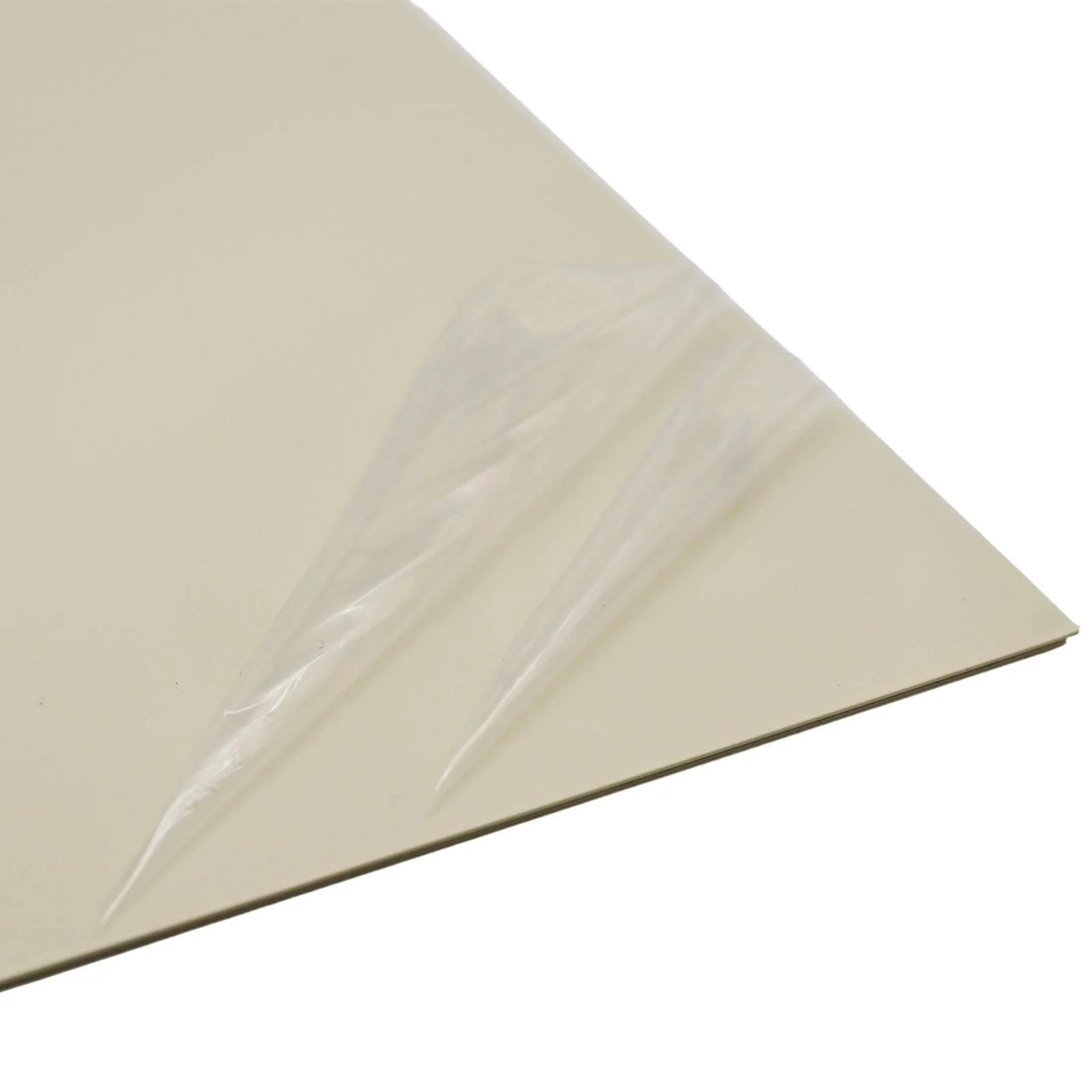 3-Ply Guitar Pickguard 24x31DIY Material Blank Pick Guard Scratch Plate Sheet for Strat Tele Electric Guitar Jazz Precision Bass (Cream) Cream - Image 3