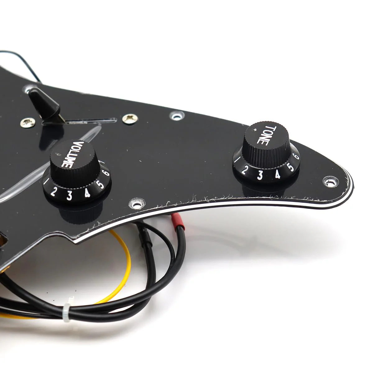 3-Ply Prewired Loaded HSH Guitar Pickups Pickguard for Ibanez Electric Guitar Replacement (Black) Black - Image 3