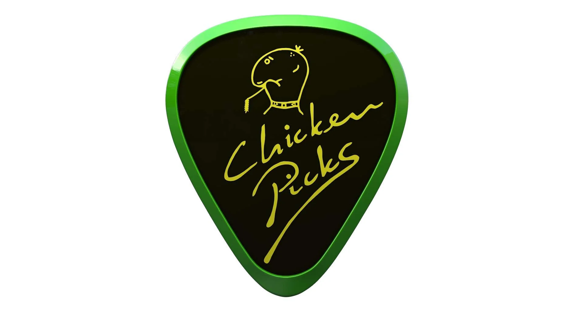 3 x ChickenPicks Bermuda IIIP 2.7 mm guitar picks - Image 2