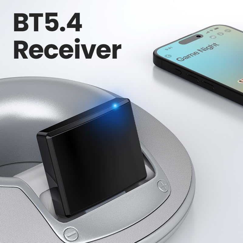 30 Pin Bluetooth Adapter Receiver,Wireless 30Pin Stereo Audio Adapter Bluetooth 5.4 Music Receiver for Sounddock II 2 10 Lifestyle V35 135 Digital Music System Home Entertainment Speakers - Image 3