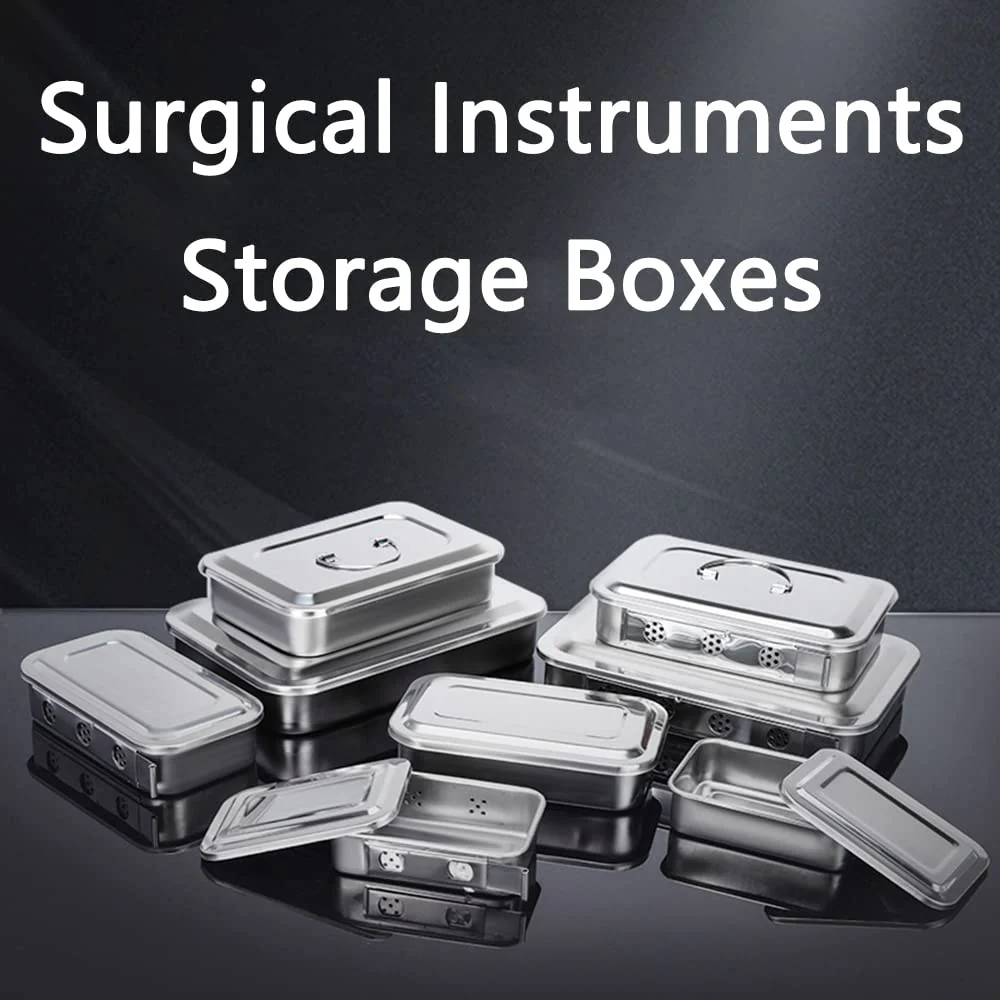 304 Stainless Steel Medical Sterilizer Box Surgical Instruments Storage Boxes for Professional Surgery, Veterinarians, Beauty Salon, Dentist Use (6 Inch (with Holes) - Image 8