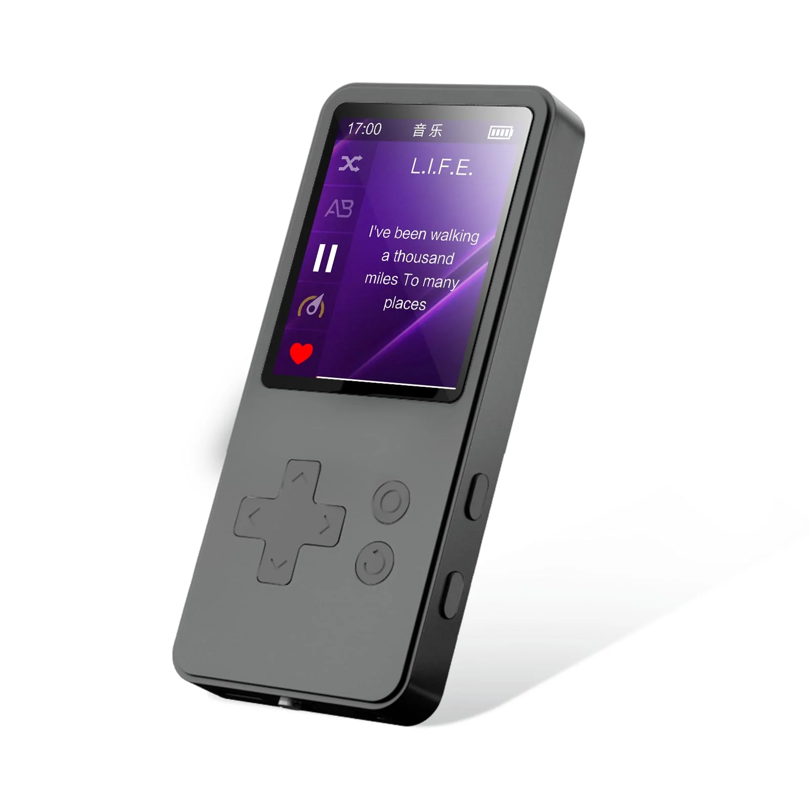 32GB MP3 Player with Bluetooth 5.2, 1.8 inch Screen Portable Music Player for Kids, with Built-in HD Speaker, FM Radio, HiFi Sound, Voice Recorder, Supports Expanded Up to 256GB(Gary) Gary 32GB