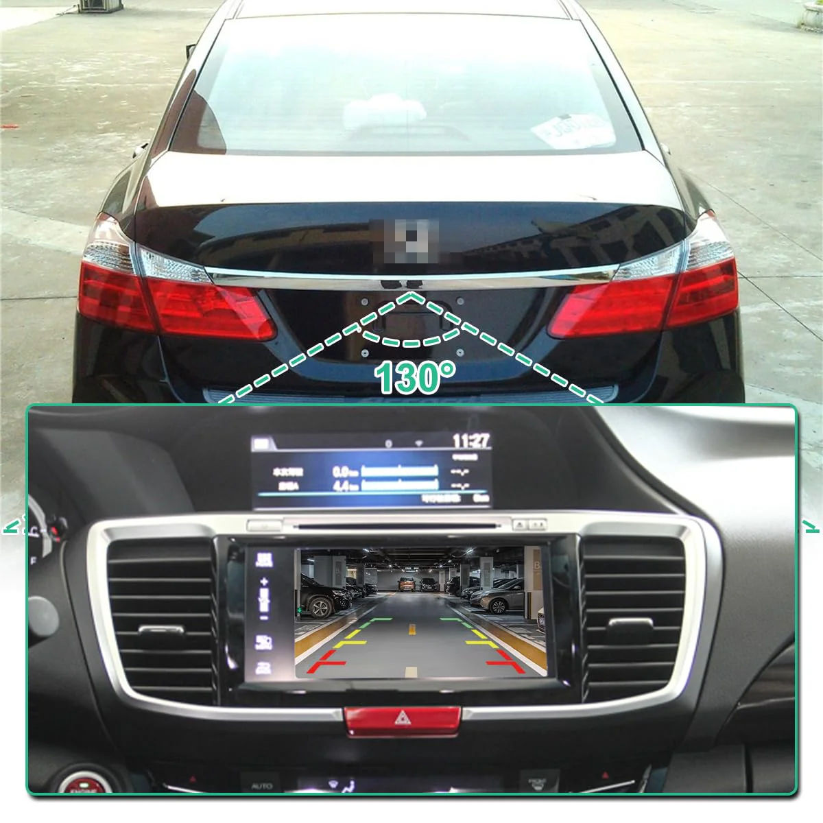 39530-T2A-A31 OE Backup Camera Replacement for Honda Accord Sedan 2014-2017, GreenYi Reverse Rear Park Assist Camera Replaces 39530-T2A-A21 39530-T2A-U110-M2 590-440 - Image 6
