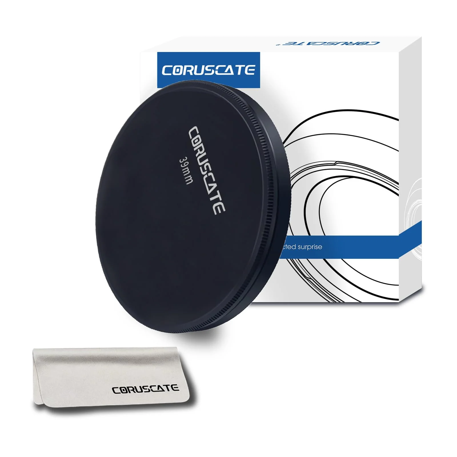 39mm Metal Filter Cap,Lens Cap,Compatible with All Any 39mm with Camera Thread Lens and 39 mm ND,CPL,UV Filter Accessory.(Front Cover+Rear Cover)+Lens Cleaning Cloth