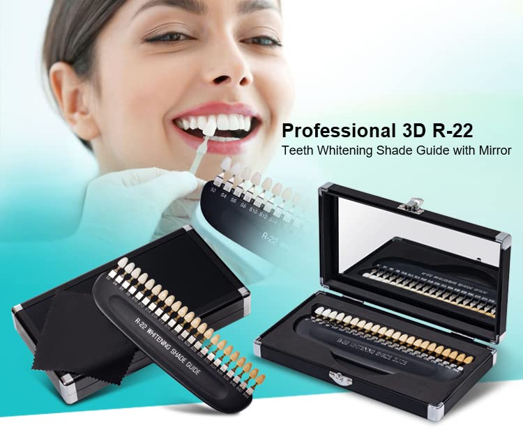 3D Professional R-22 Clinic Salon Teeth Whitening Shade Guide, Digital Tooth Teeth Shade Guide Teeth Whitening Device - Image 7