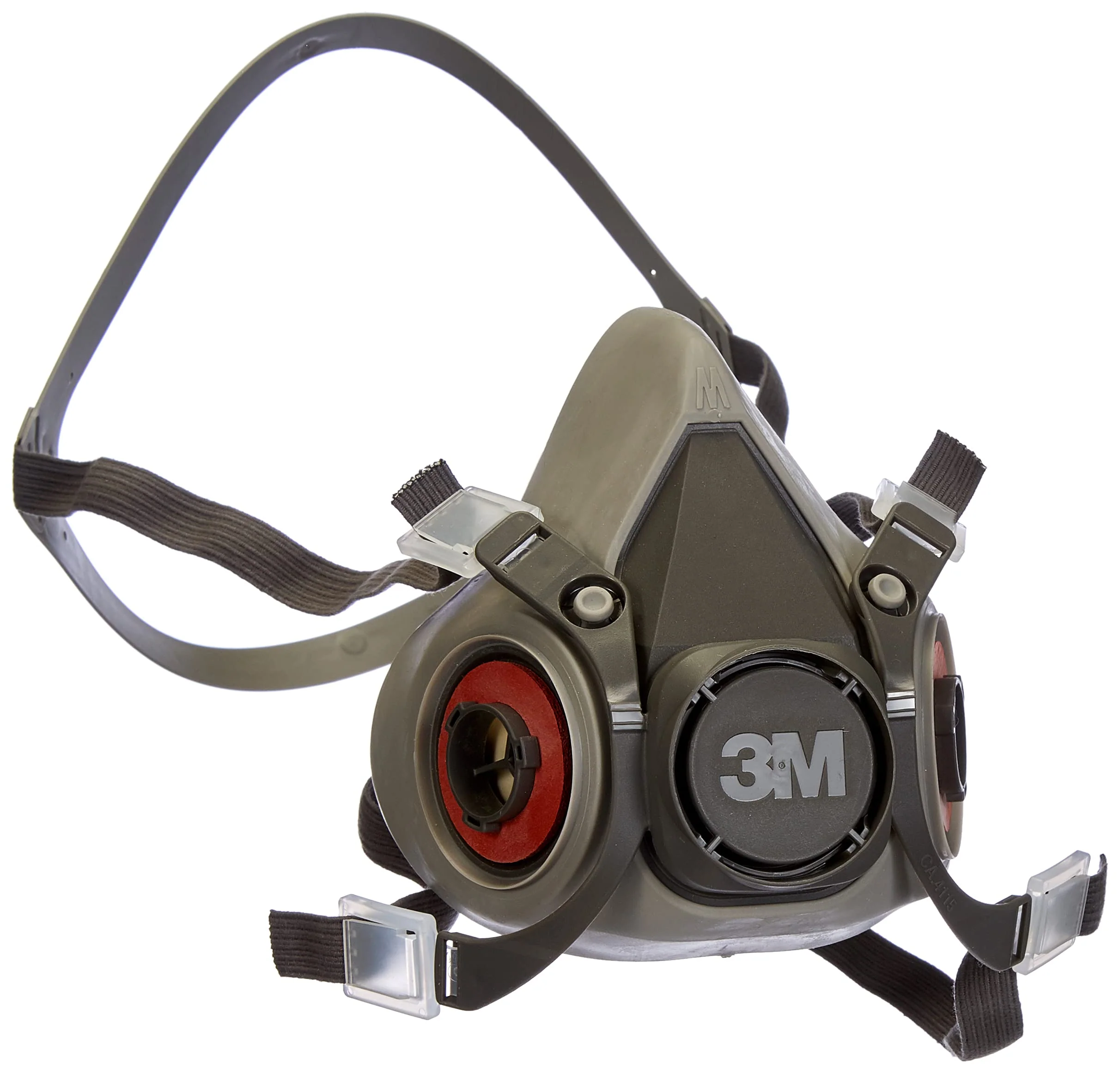 3M Half Mask Reusable 6200 6300 Half Mask Respirator Dust & Gas Mask, m, grey - Image 4