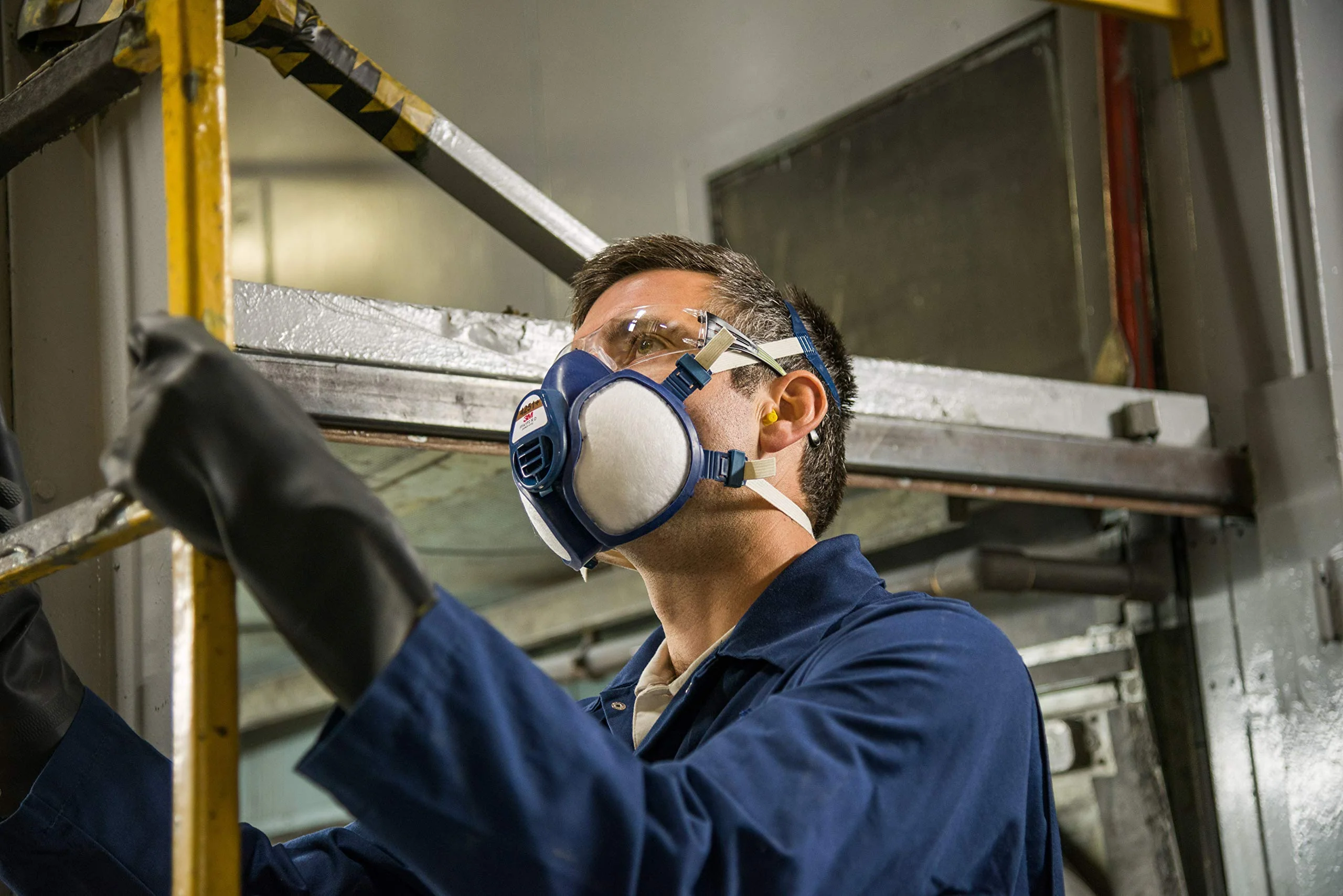 3M Maintenance-Free Half-Face Respiratory Protection Mask, Filter 4251+ Single - Image 5
