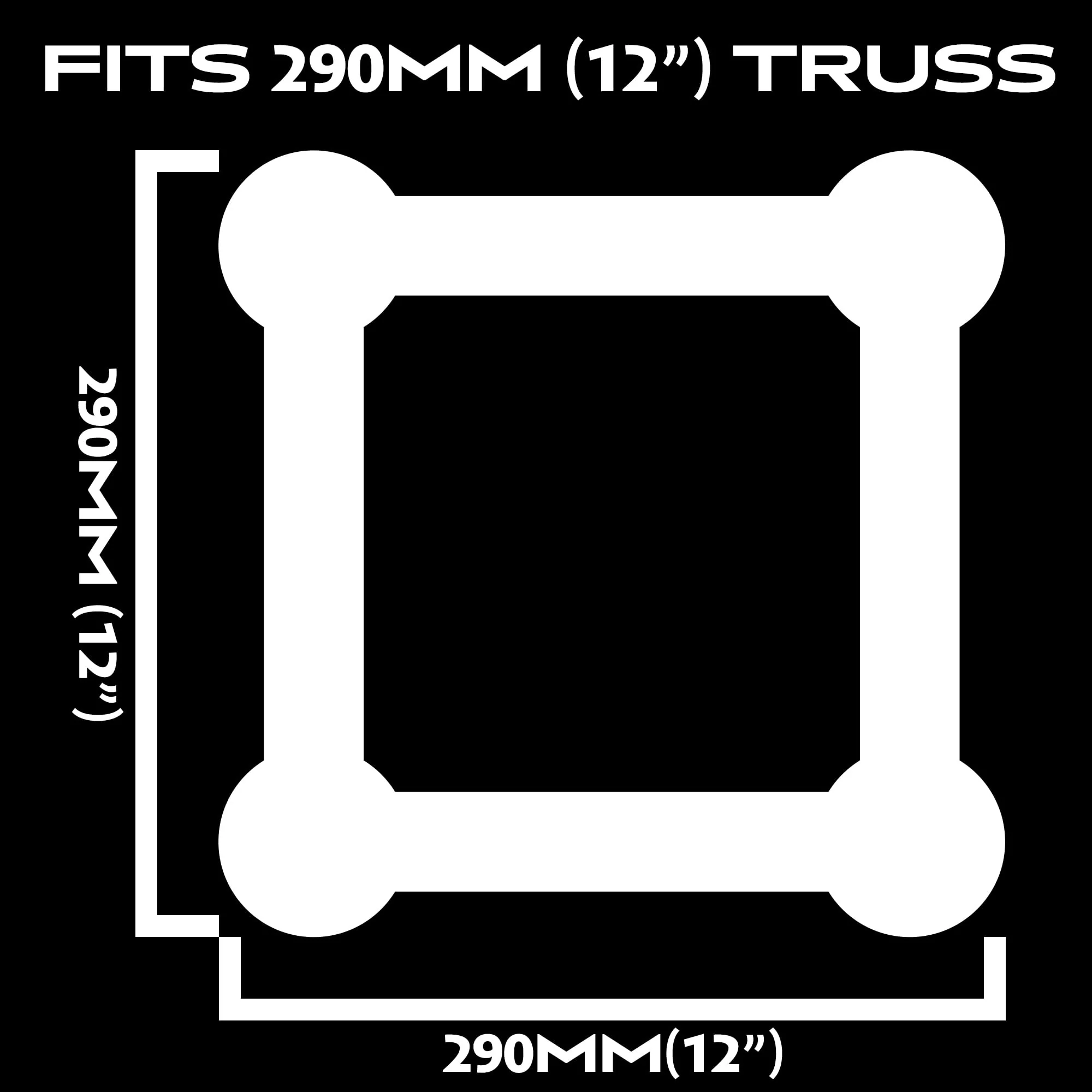 3m x 290mm White Truss Cover - also Fits 10ft x 12in Box Truss - Spandex Truss Sock - Easy Installation Pull Over Truss Scrim 3m - Image 2