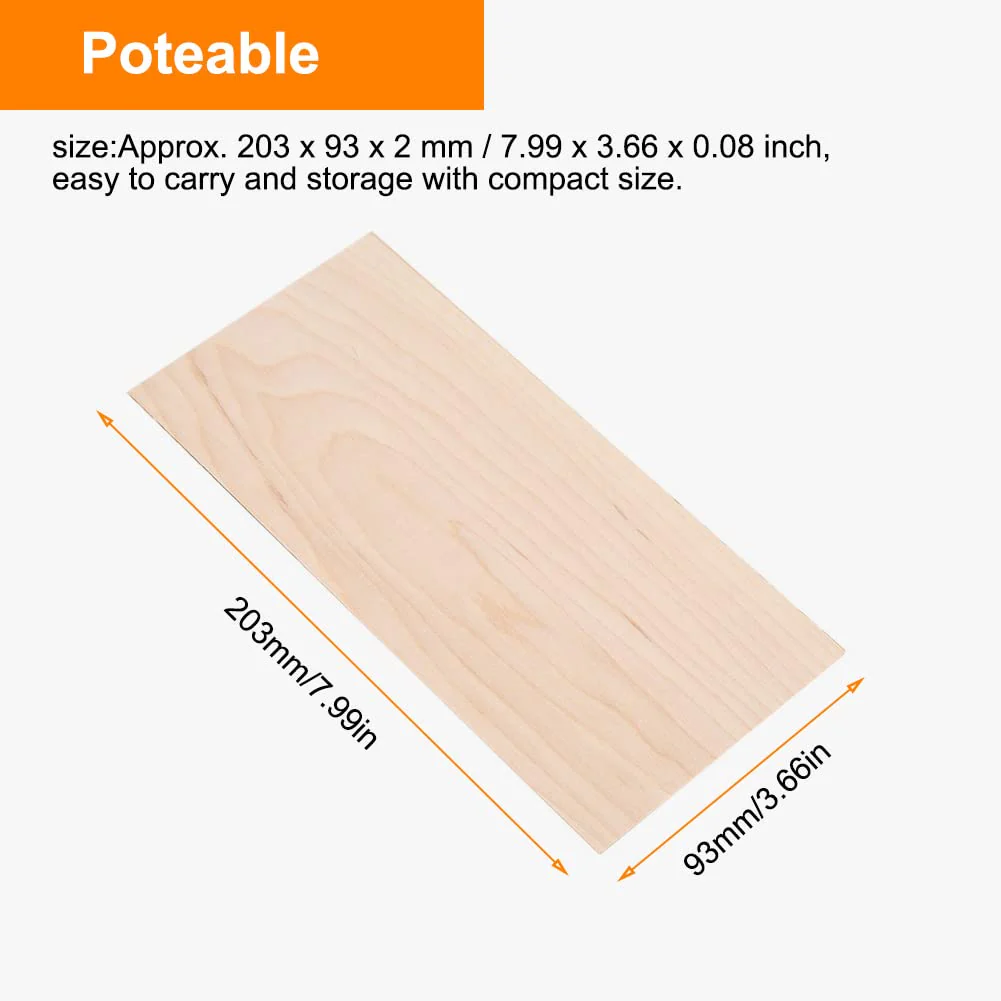 3Pcs Guitar Head Veneers, Maple Guitar Headplate for Guitar Luthiers Replacement Tool Maple Wood Veneer Maple Veneer - Image 3