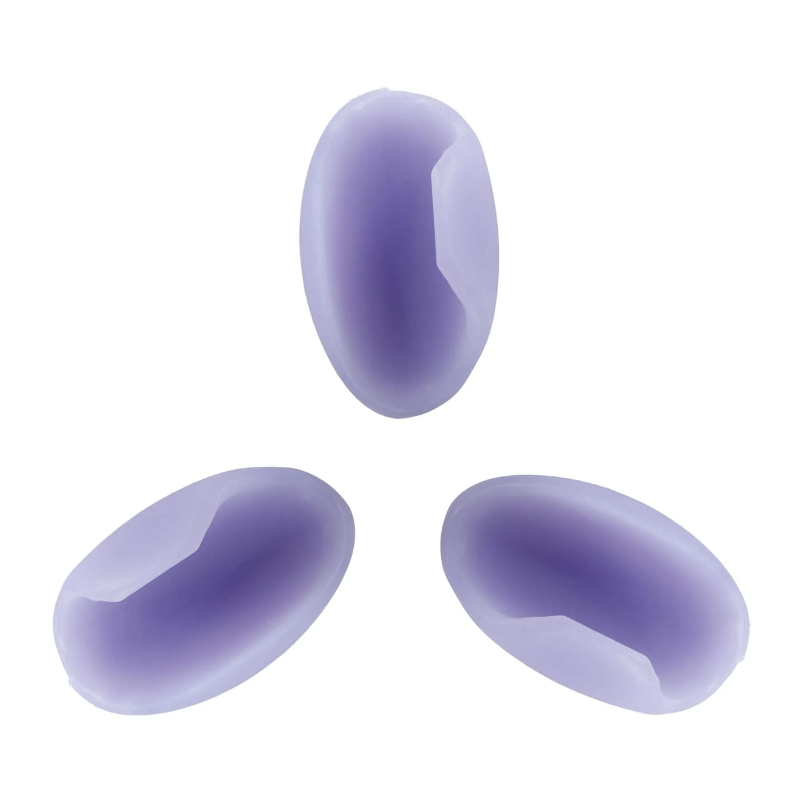 3Pcs Purple Flute Thumb Rest Cushion, Soft Silicone Finger Cover for Flute Wind Instrument