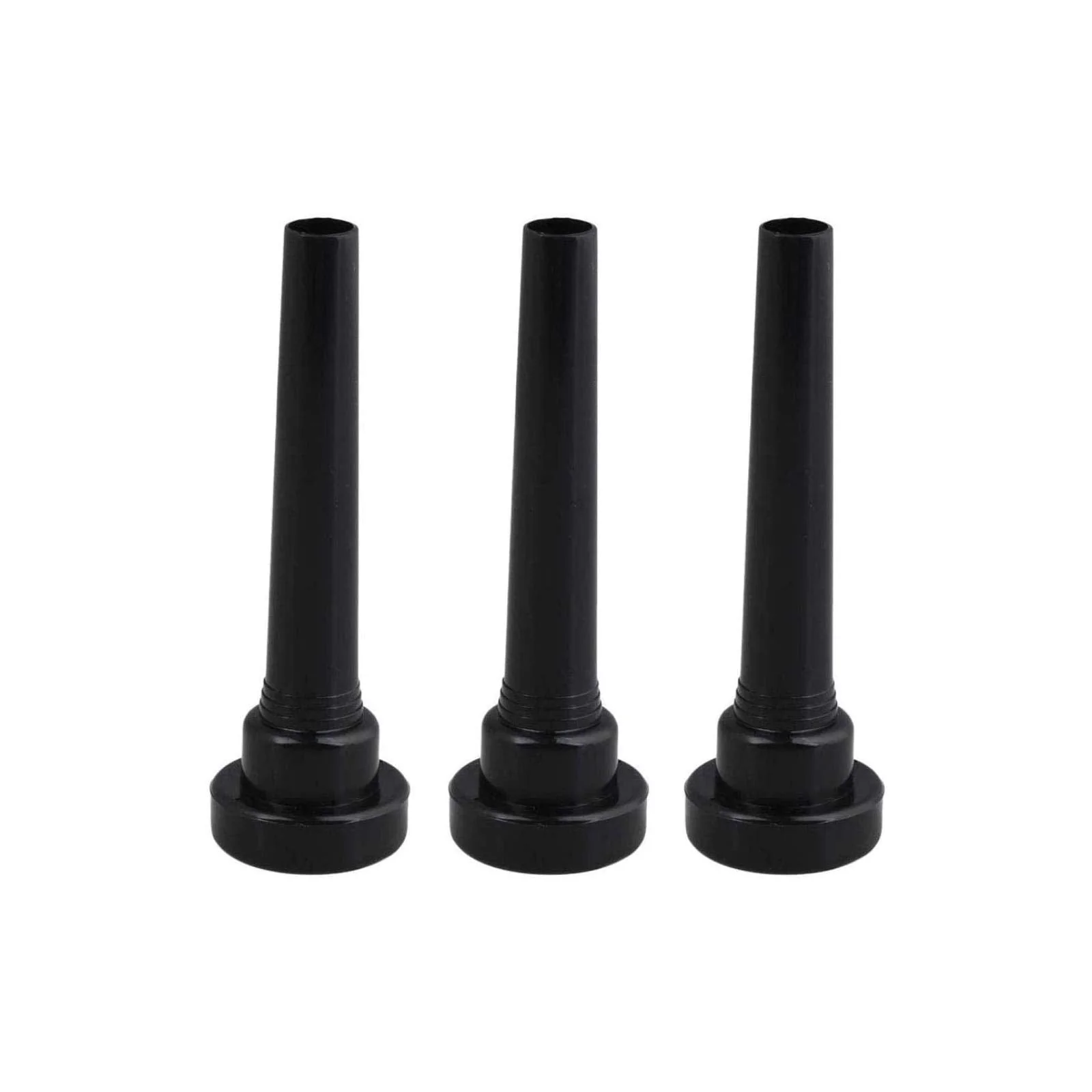 3pcs Trumpet Mouthpiece 3C 5C 7C Classic Shape Black Plastic Mouthpiece Trumpet Accessories Parts