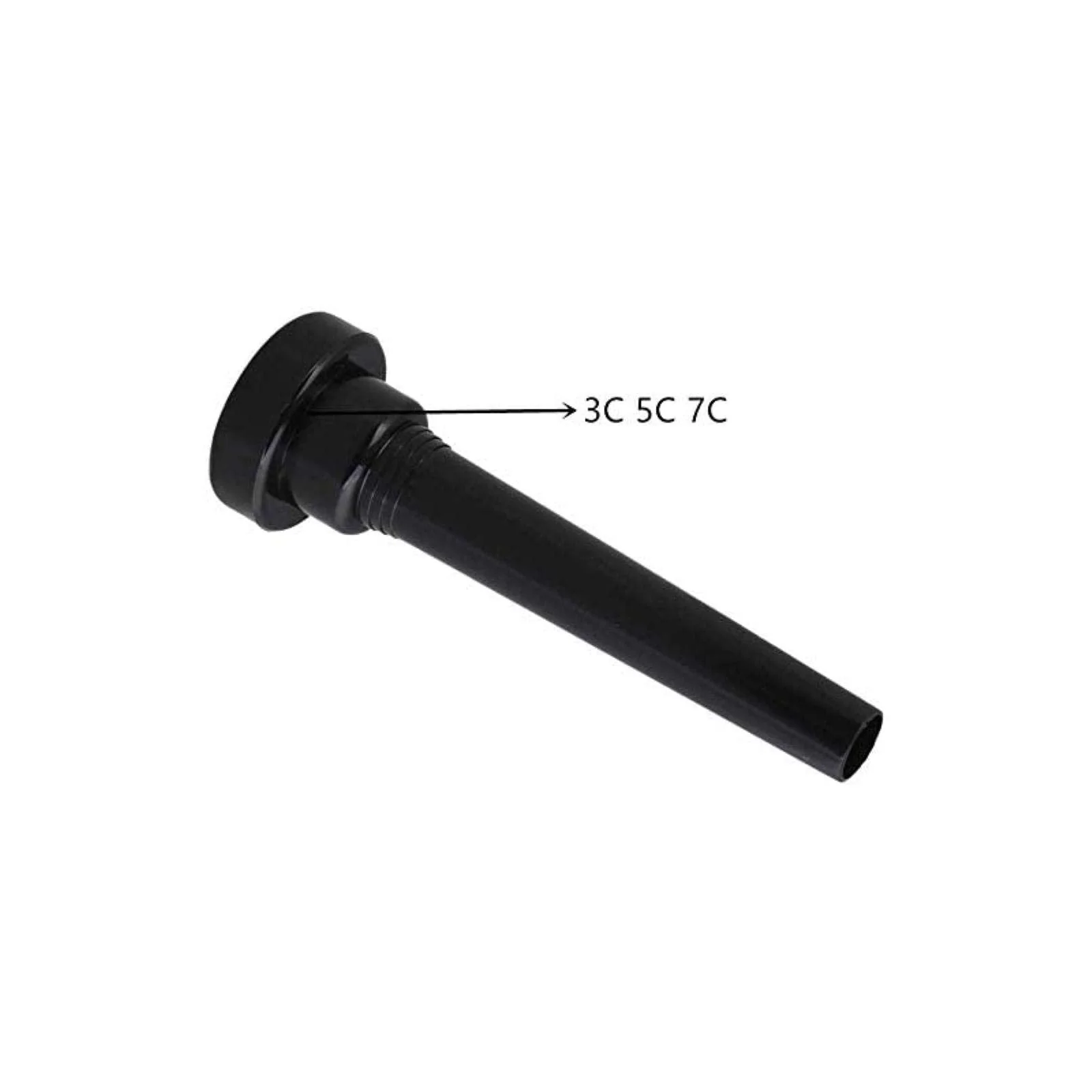 3pcs Trumpet Mouthpiece 3C 5C 7C Classic Shape Black Plastic Mouthpiece Trumpet Accessories Parts - Image 3