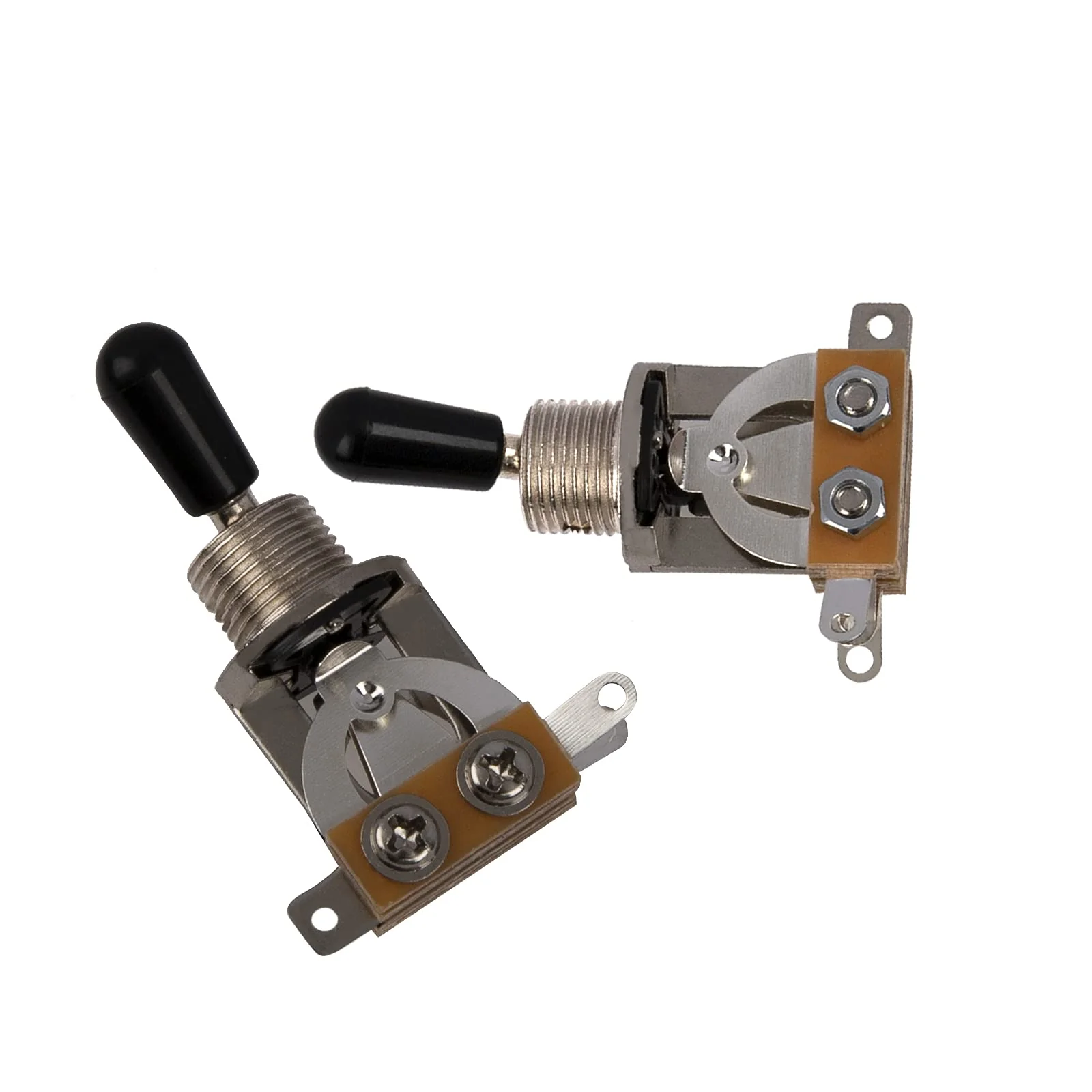 3Pcs Yootones 3 Way Short Straight Guitar Toggle Switch Pickup Selector Compatible with SG Epiphone Les Paul Electric Guitar (Silver) Silver - Image 4