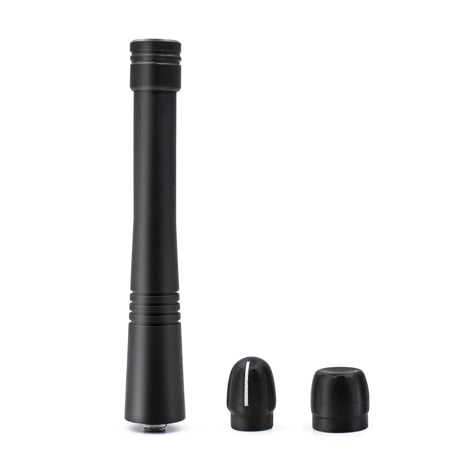 3Set VHF Stubby Antenna & Volume Knob + Channel Knob Cap for Motorola Radios CP200 CP200d CP150 CP040 PR400 HT750 HT1250 HT1550 PR860 EX500 EX600 Walkie Talkie Replacement Accessories - Image 2