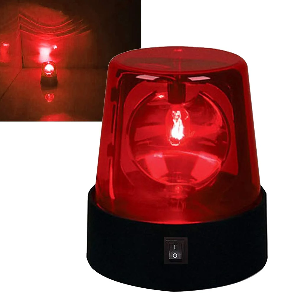 4.5" LED Strobe Light,Rotating Flashing Light,360 Degree Strobe Light,Disco Party Rotating Lamp,DJ Flashing Stage Lights,Perfect for club,home party, ballroom, show Bar etc(Red,1PC) 1pc Red - Image 3