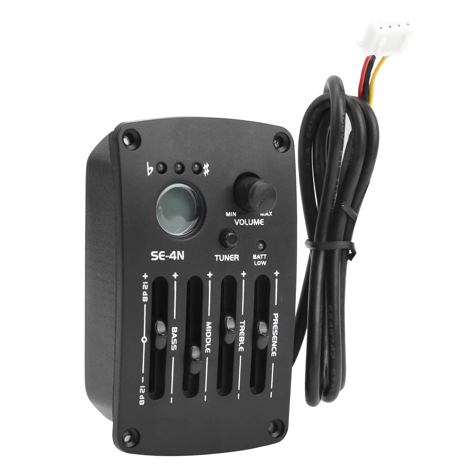 4 Band Equalizer Digital Tuner Pickup, EQ Equalizer Pickup Acoustic Guitar with LCD Display, 4 Band Preamp Musical Instrument Accessories SE?4N Electric Guitar EQ Pickups - Image 5