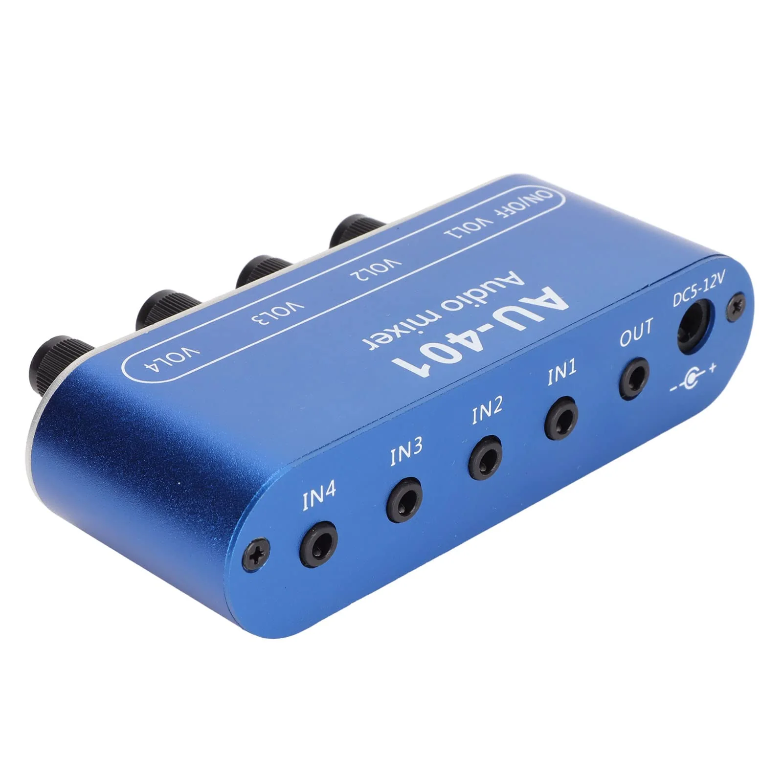 4 in 1 Out Mixer Stereo Switcher, Volume Adjustment Sound Mixer Selector, Mini DIY Headphones Amplifier, for PC Laptop Headphone Mobile Phone
