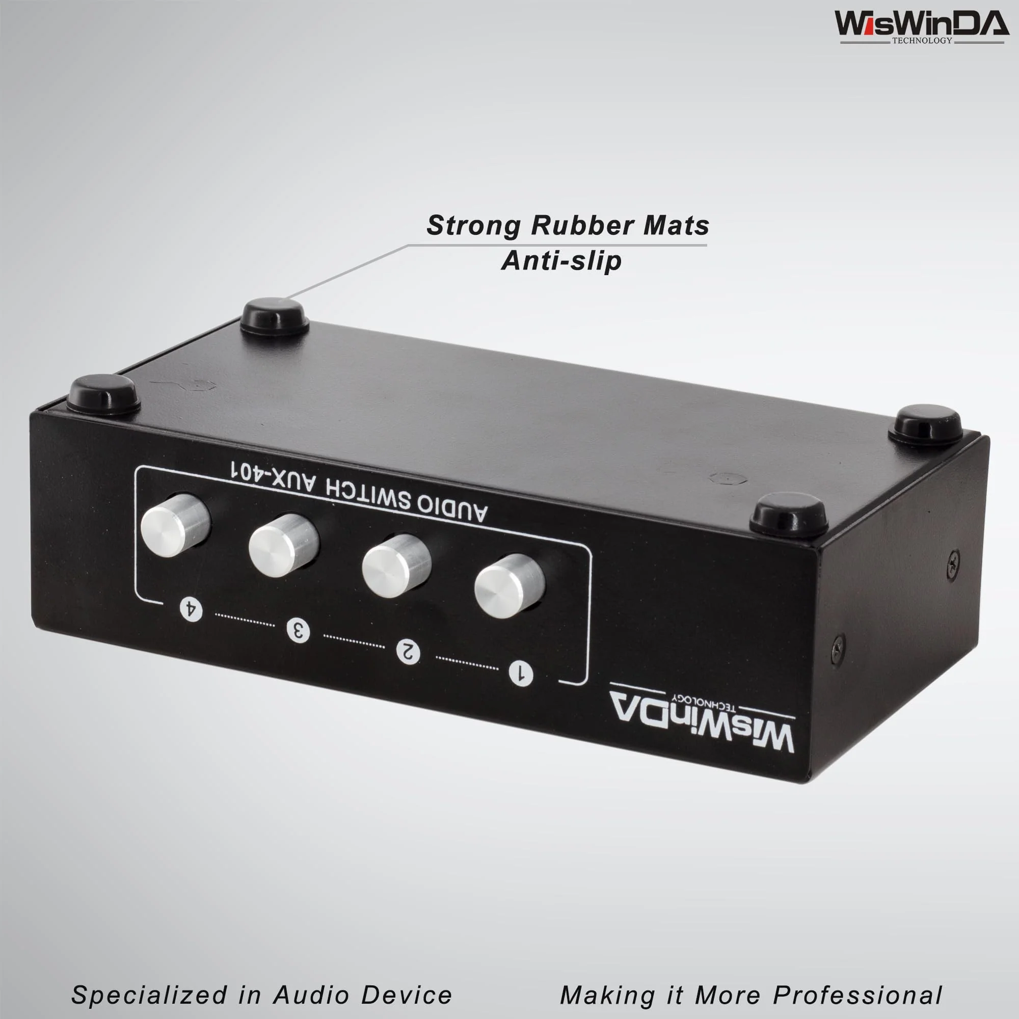 4-in 1-Out RCA 3.5mm AuxAudio Switch Box Audio Converter 4 Channels 1-in 4-Out Passive Audio Selector Switcher Box Connectors (RCA+AUX 4IN-1OUT/1IN-4OUT) RCA+AUX 4IN-1OUT/1IN-4OUT - Image 4