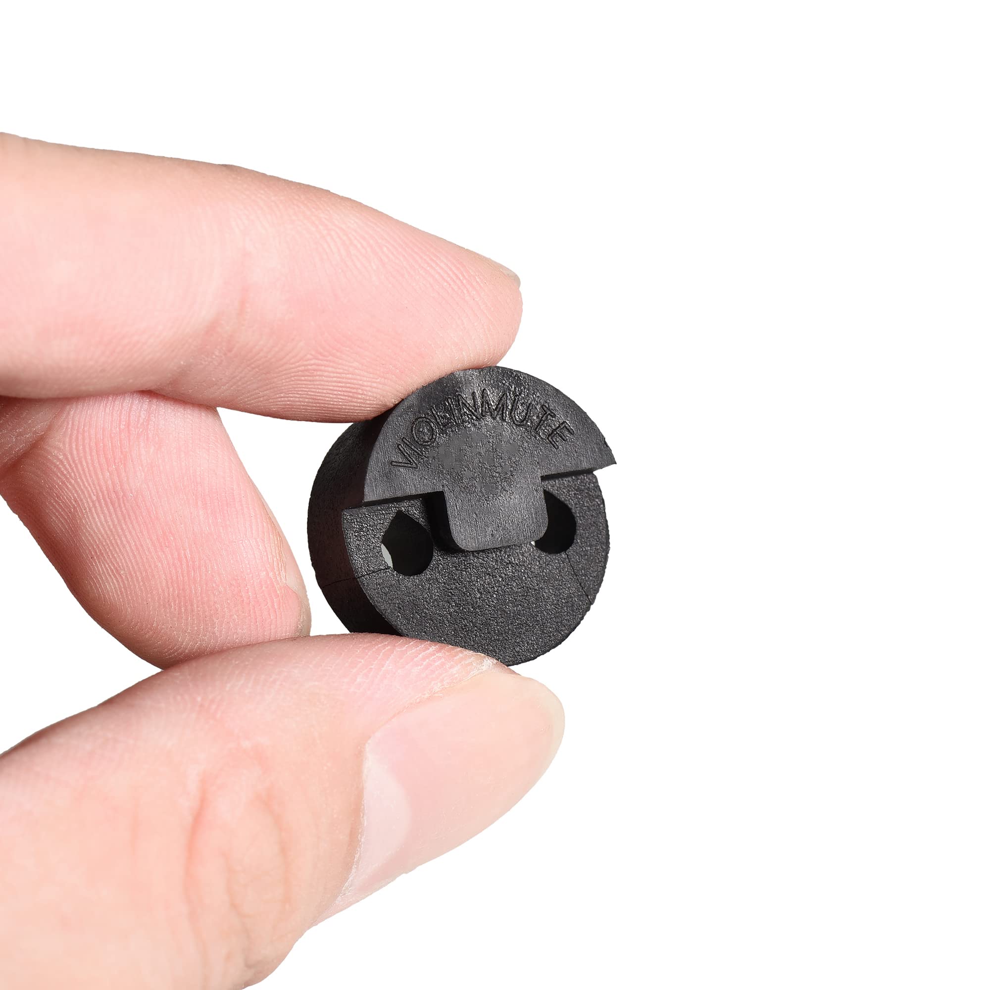 4 Pack Violin Mute Small Viola Mute, Practice Mute Silencer, Round Tourte Style, Black Rubber Pack of 4 - Image 4