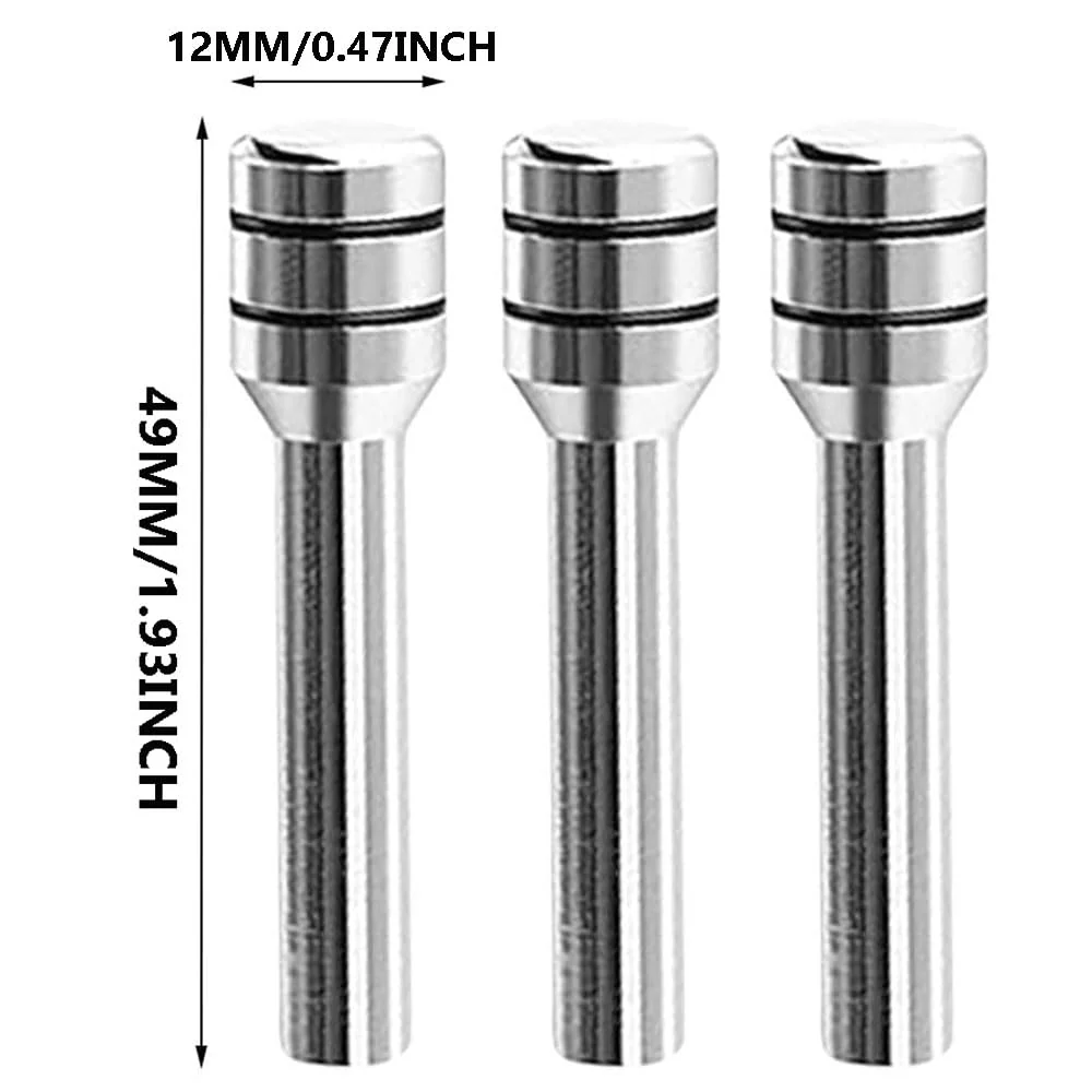 4 Pcs Car Door Lock Knobs, Universal Door Lift Bolt Auto Inner Door Pull Pins Aluminum Alloy Door Lock Pin Cover Modification Door Lock Bolt Pin Cover for Cars, Trucks (Sliver) Sliver - Image 2