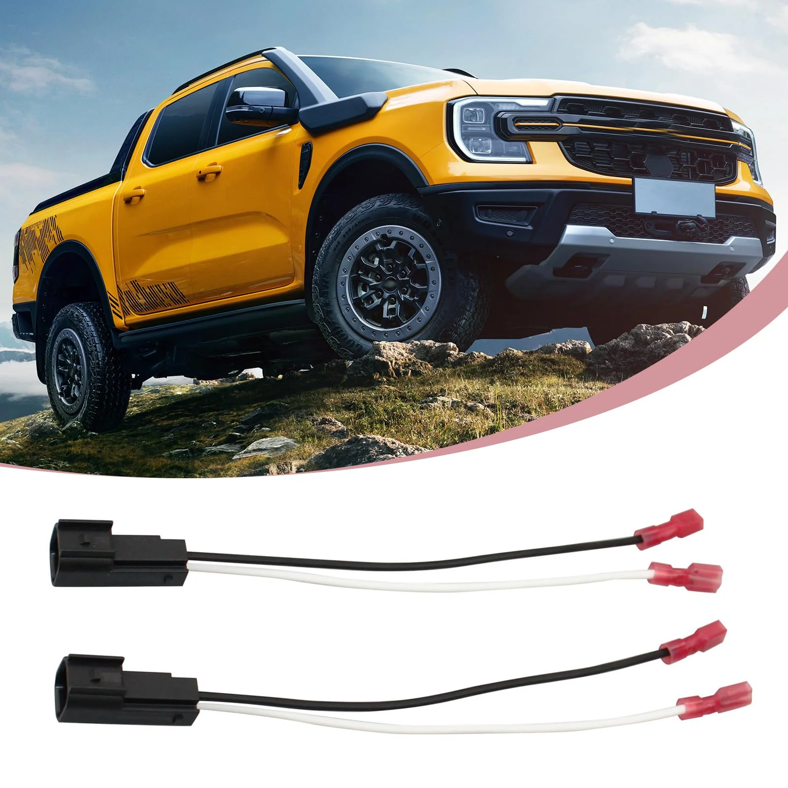 4 PCS Car Speaker Wiring Harness Plug Connector, 72-5600 Waterproof Shell Heat-Resistant Copper Core Plug and Play Audio Accessories, Compatible with Ford Focus Chevrolet Mazda (Black) - Image 4