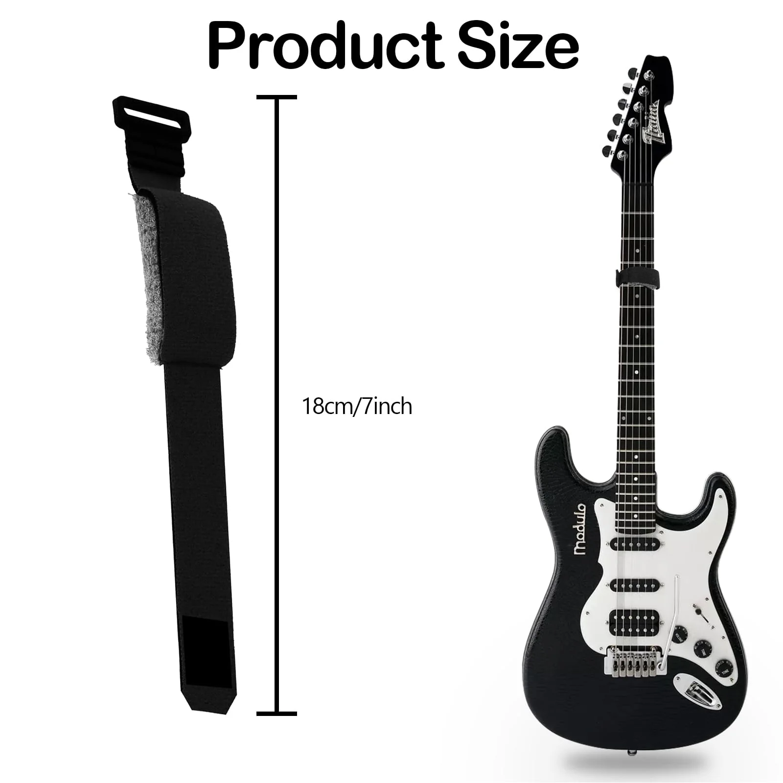 4 Pcs Guitar Mute Adjustable Guitar String Dampener, Guitar Fret Wrap Electric Guitar String Mute Dampener for Electric Guitar Instruments, Musical Instrument Accessories - Image 2