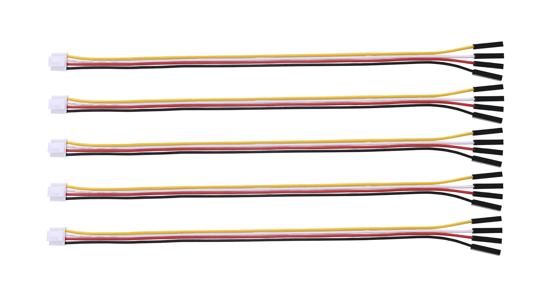 4 Pin Female Jumper to Grove 4 Pin Conversion Cable - 2.54 mm Pitch Female Header to HY2.0 mm Connector for Arduino and Grove Modules (Pack of 5)