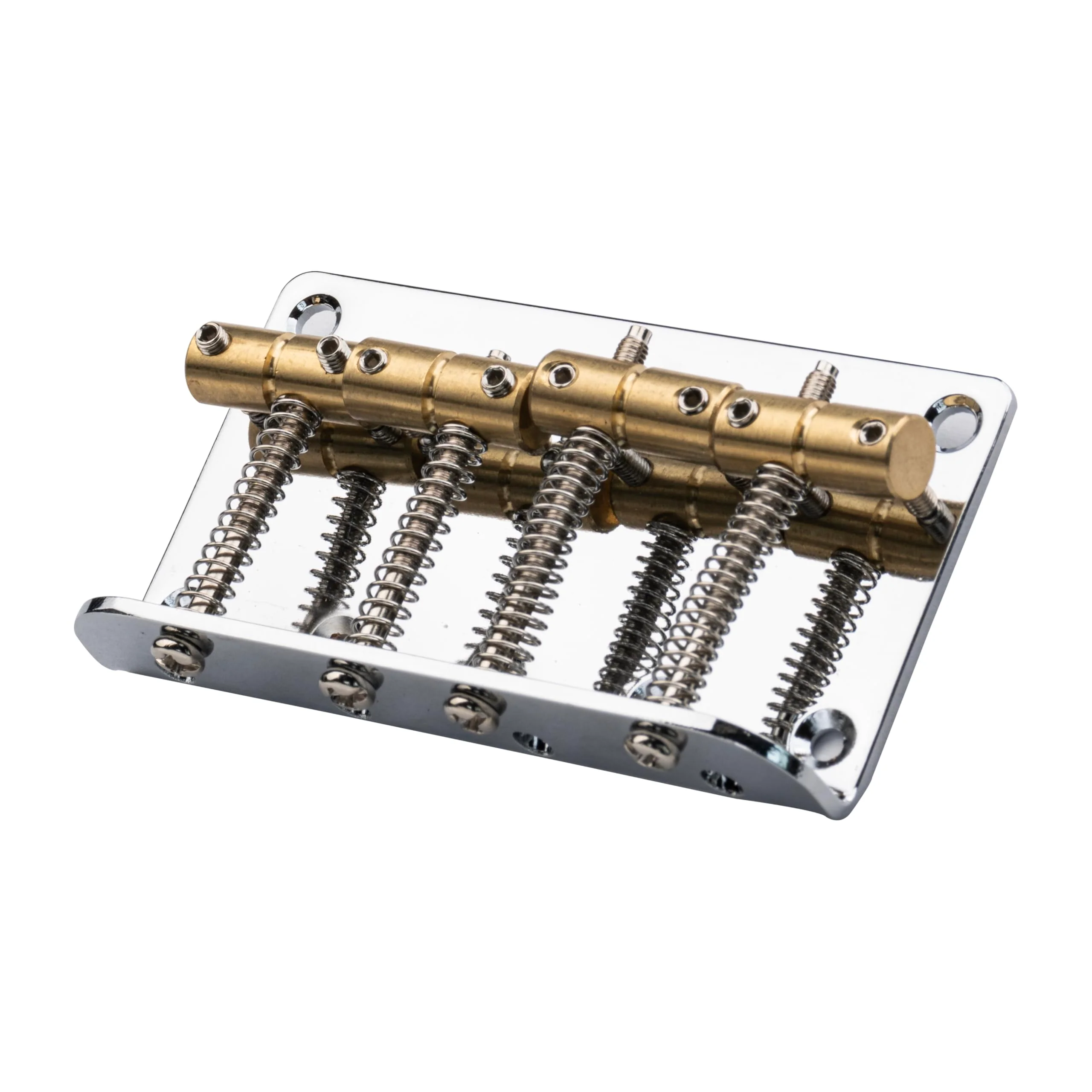 4-String Electric Bass Fixed Bridge - Gold Brass Saddles for Enhanced Sustain, Designed for Fender Jazz/Precision Bass - Image 3