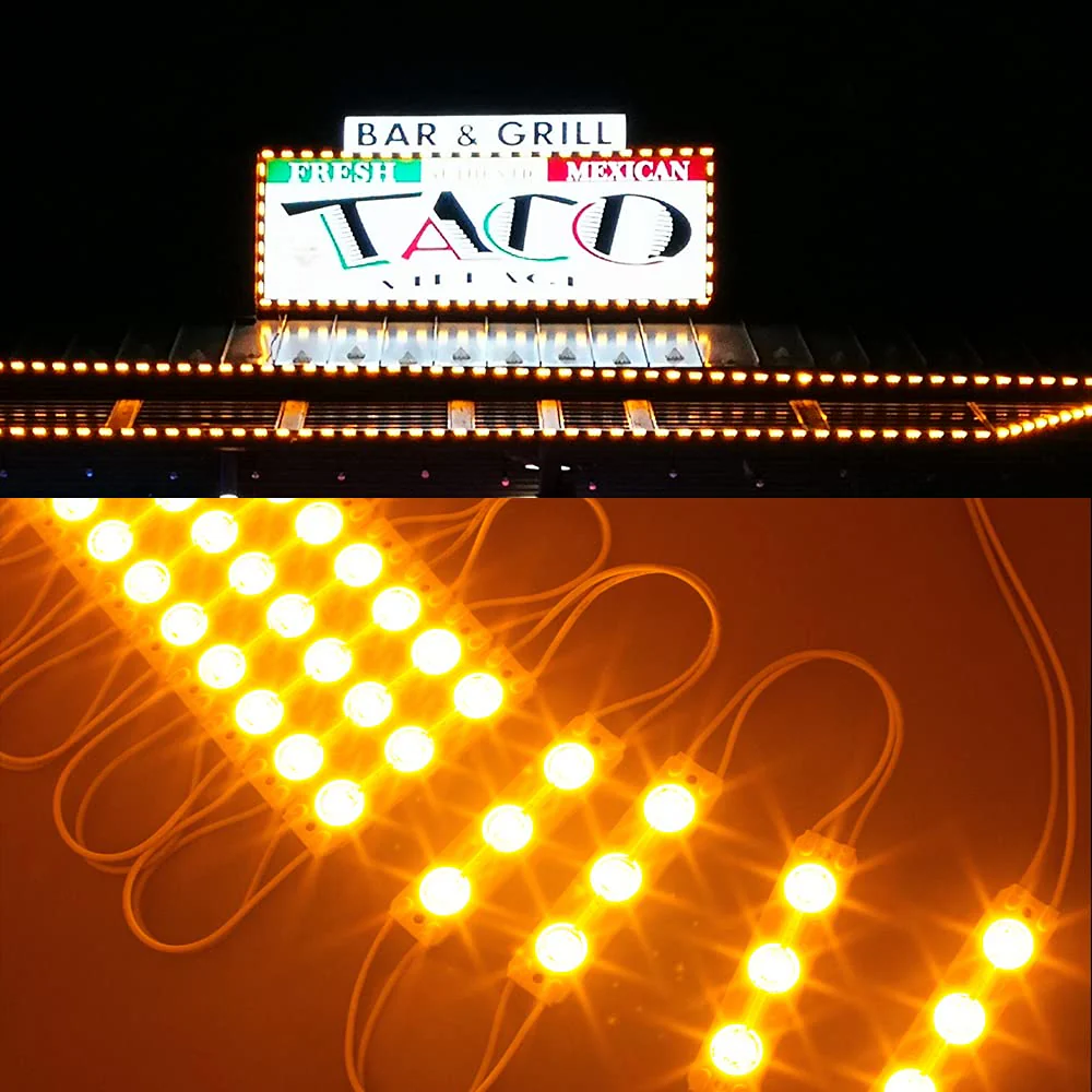 40ft Storefront Orange LED Light Super Bright 5630 Module with UL 12v 6 Amps AC Power Package - Image 9