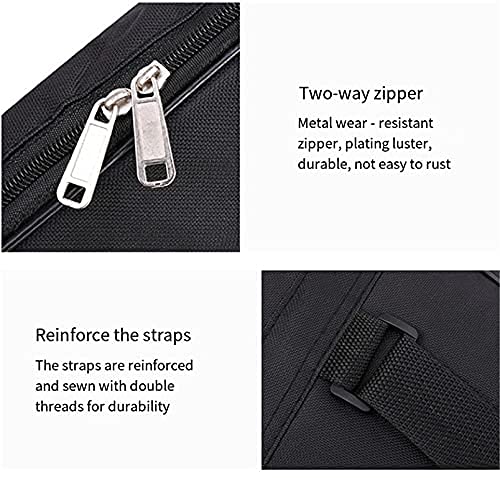 41 Inch Padded Acoustic Guitar Backpack Water-Resistant Thick Gig Bag Soft Cover Black Electric Guitar Gear Bag Kids Guitar Travel Case Dual Adjustable Shoulder Strap Bag with Zipper 41 inch - Image 7