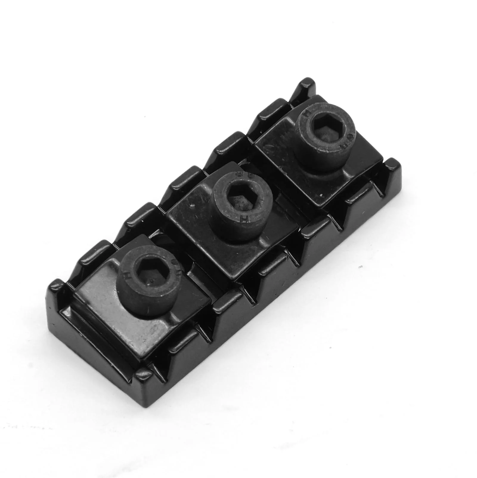 42mm Guitar Metal Locking Nut String Lock for Floyd Rose Style Electric Guitar Tremolo Double Lock System (Black) Black - Image 4