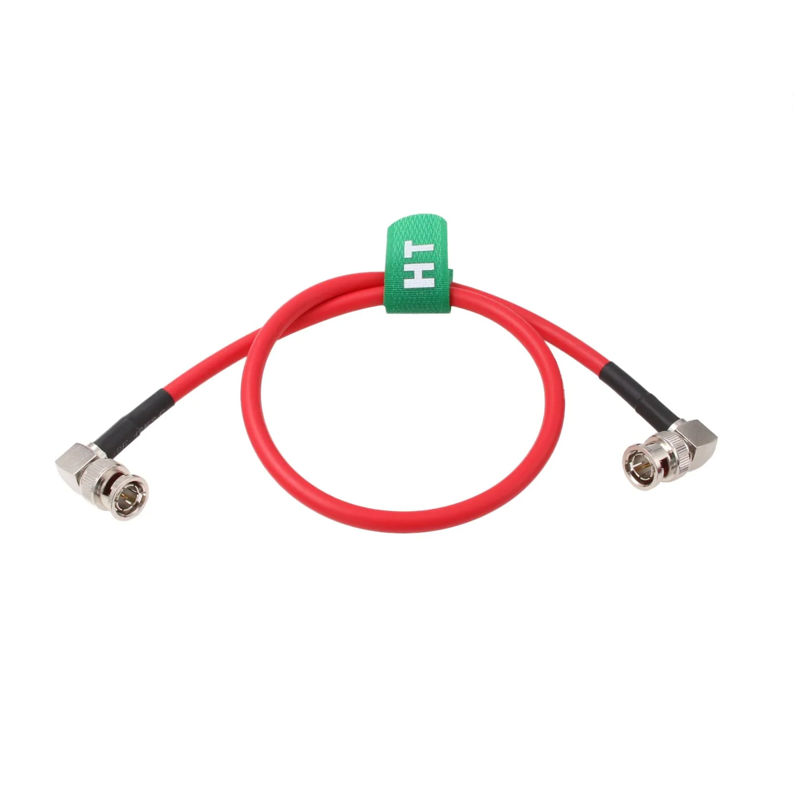 4K 12G SDI Raw Video Cable for Sony FS7 FX9 FX6 Camera Blackmagic SmallHD Atomos Monitor Right Angle BNC Canare LV-61S 75 ohm Coaxial Shielded (30cm, Red)