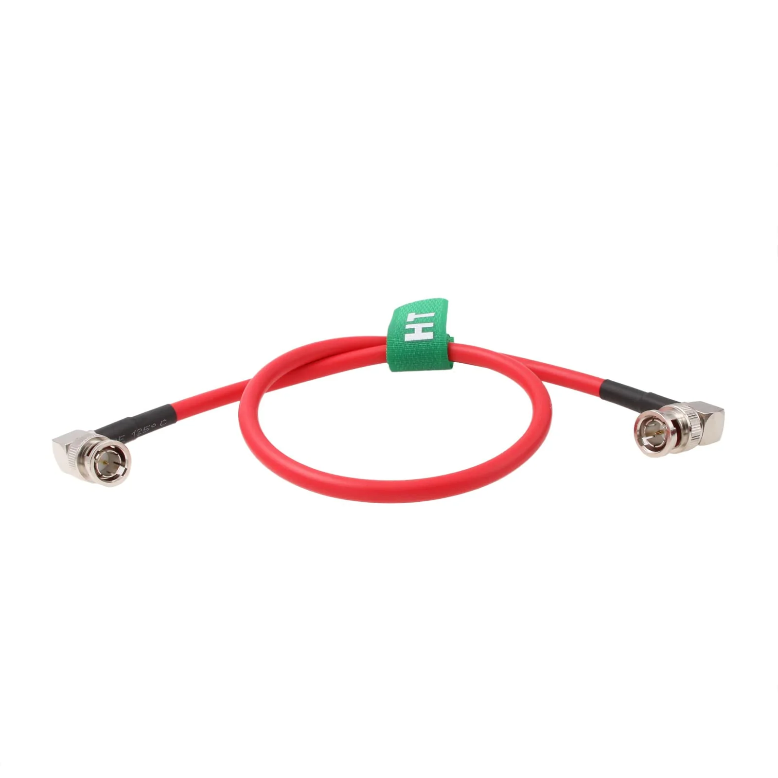 4K 12G SDI Raw Video Cable for Sony FS7 FX9 FX6 Camera Blackmagic SmallHD Atomos Monitor Right Angle BNC Canare LV-61S 75 ohm Coaxial Shielded (30cm, Red) - Image 4